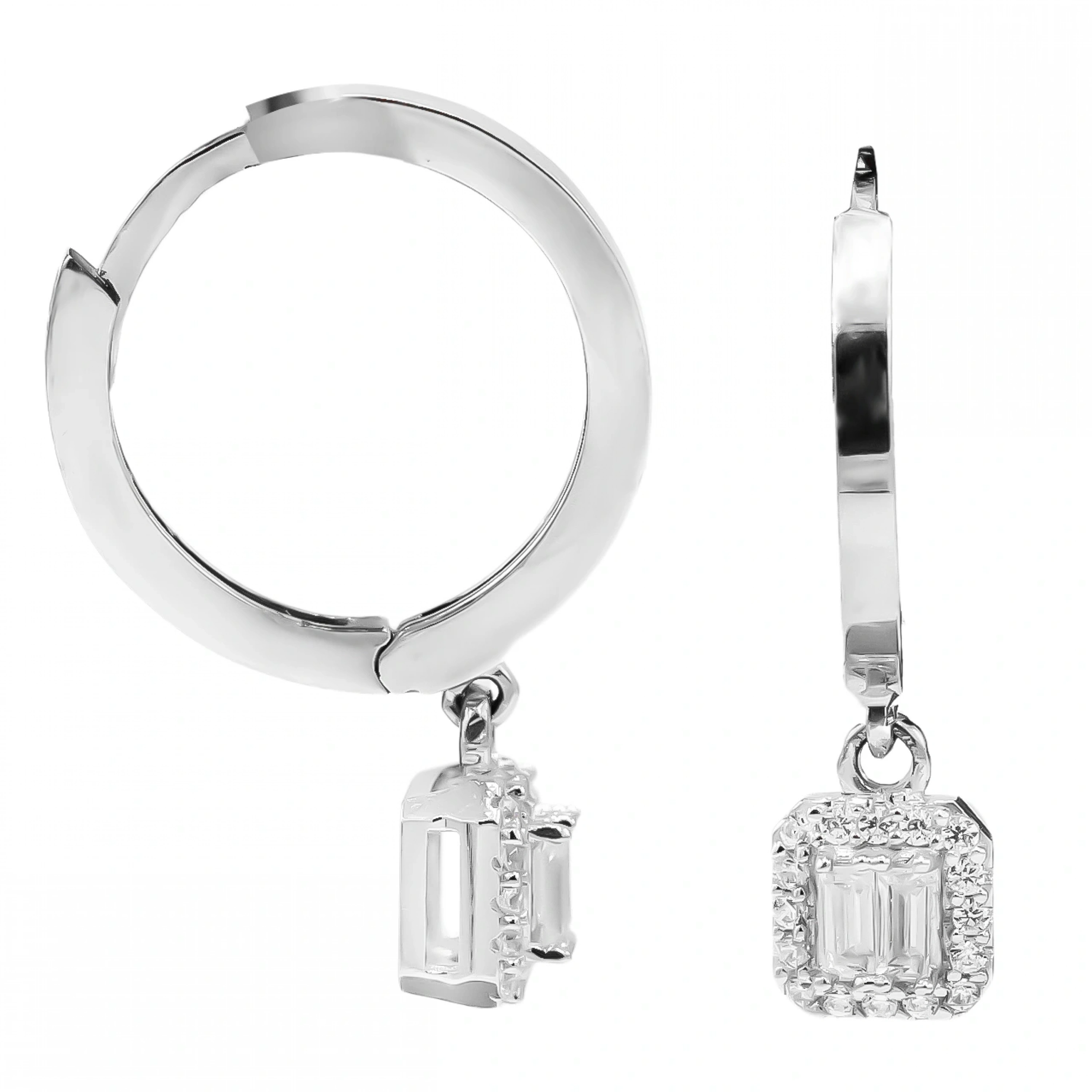 Baget 14 Ayar Halka Altın Küpe