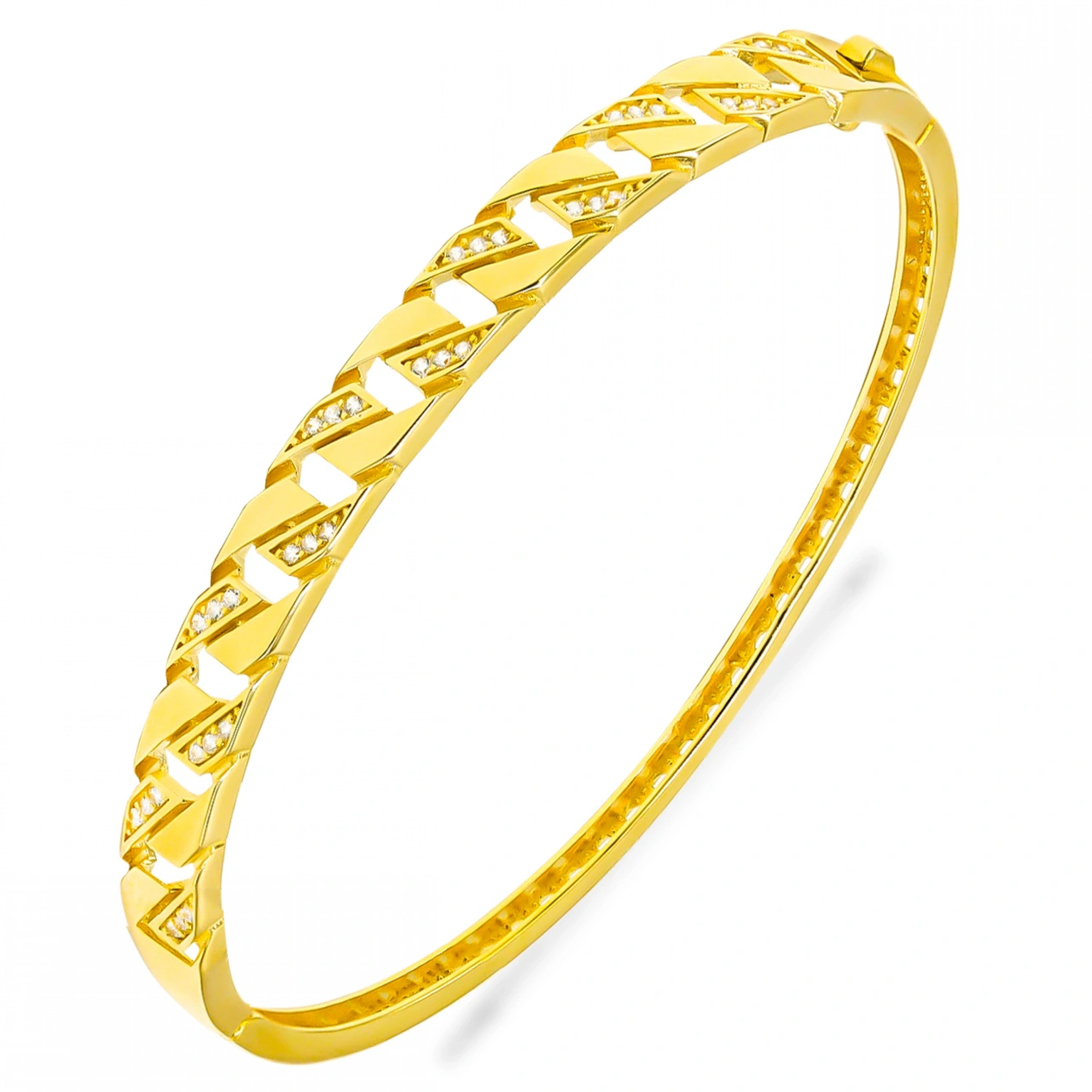 Tasarım 14 Ayar Kelepçe Bilezik