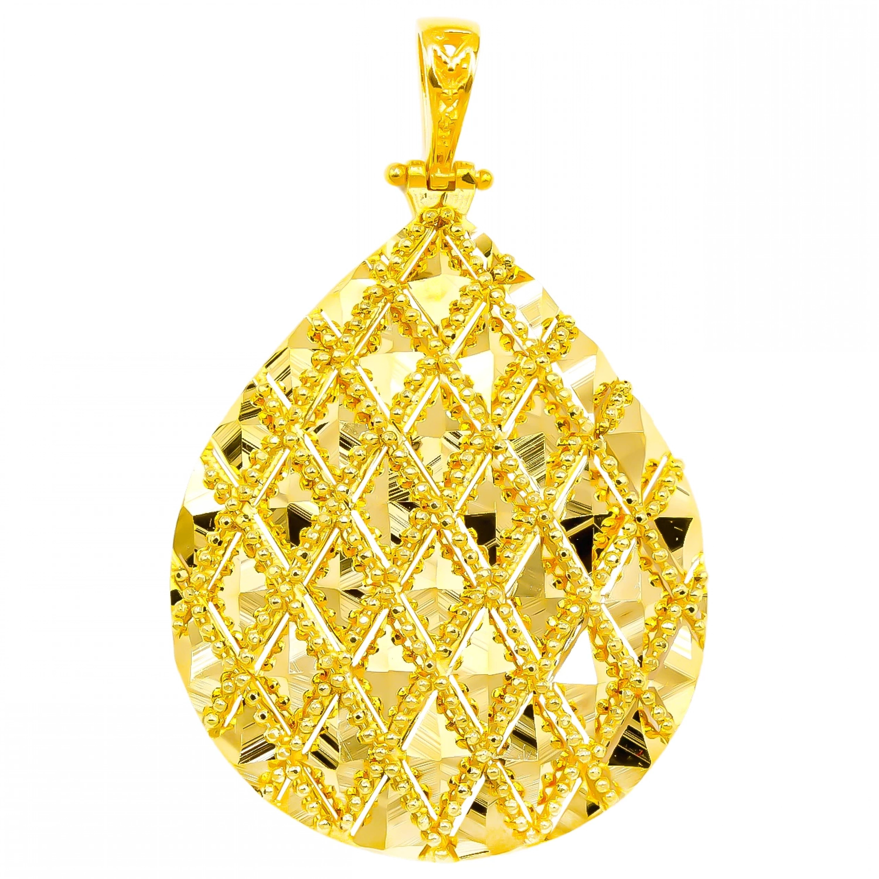 Işıltılı 22 Ayar Altın Kolye Ucu