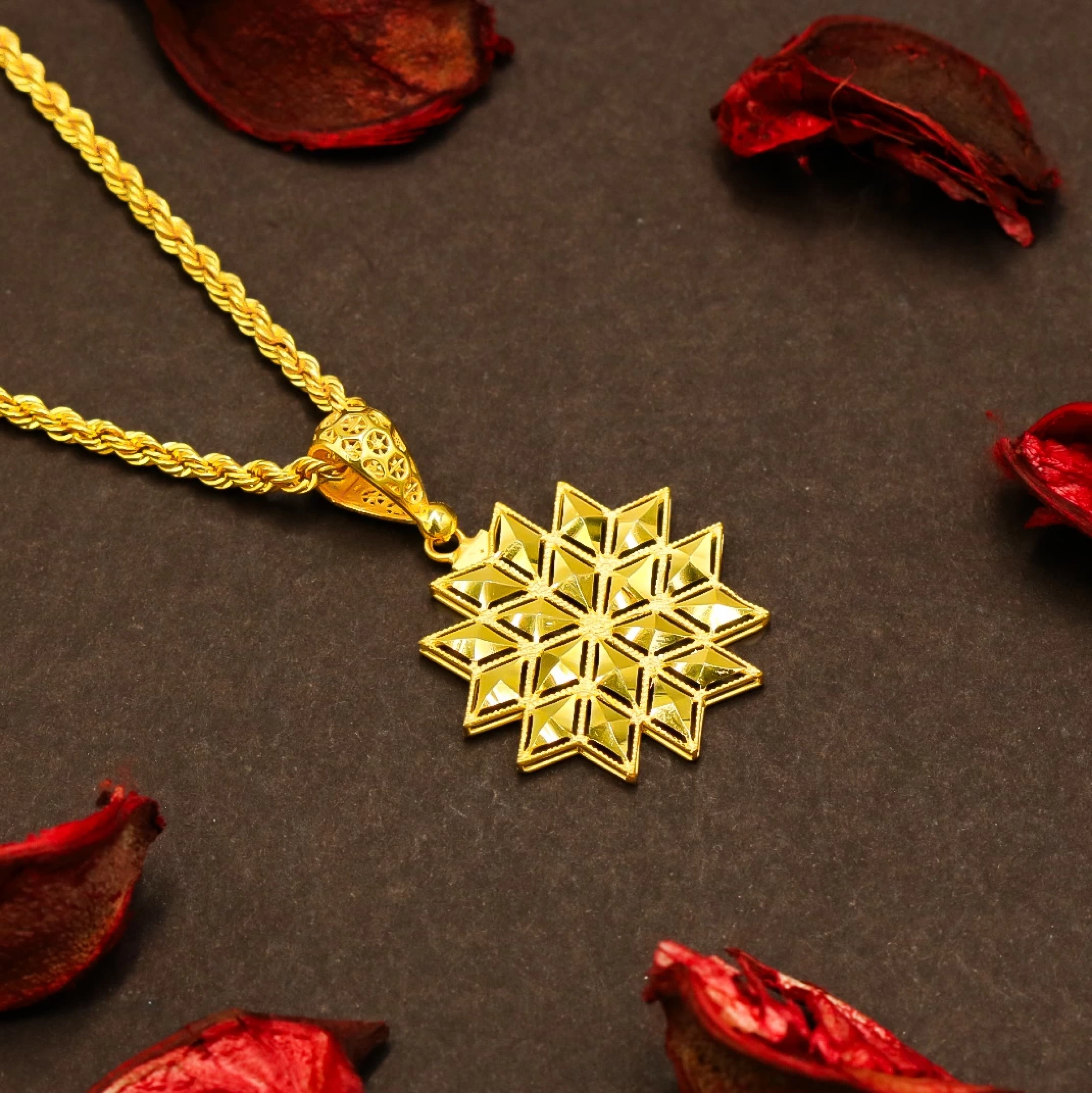 Tasarım Dorika 22 Ayar Altın Kolye Ucu