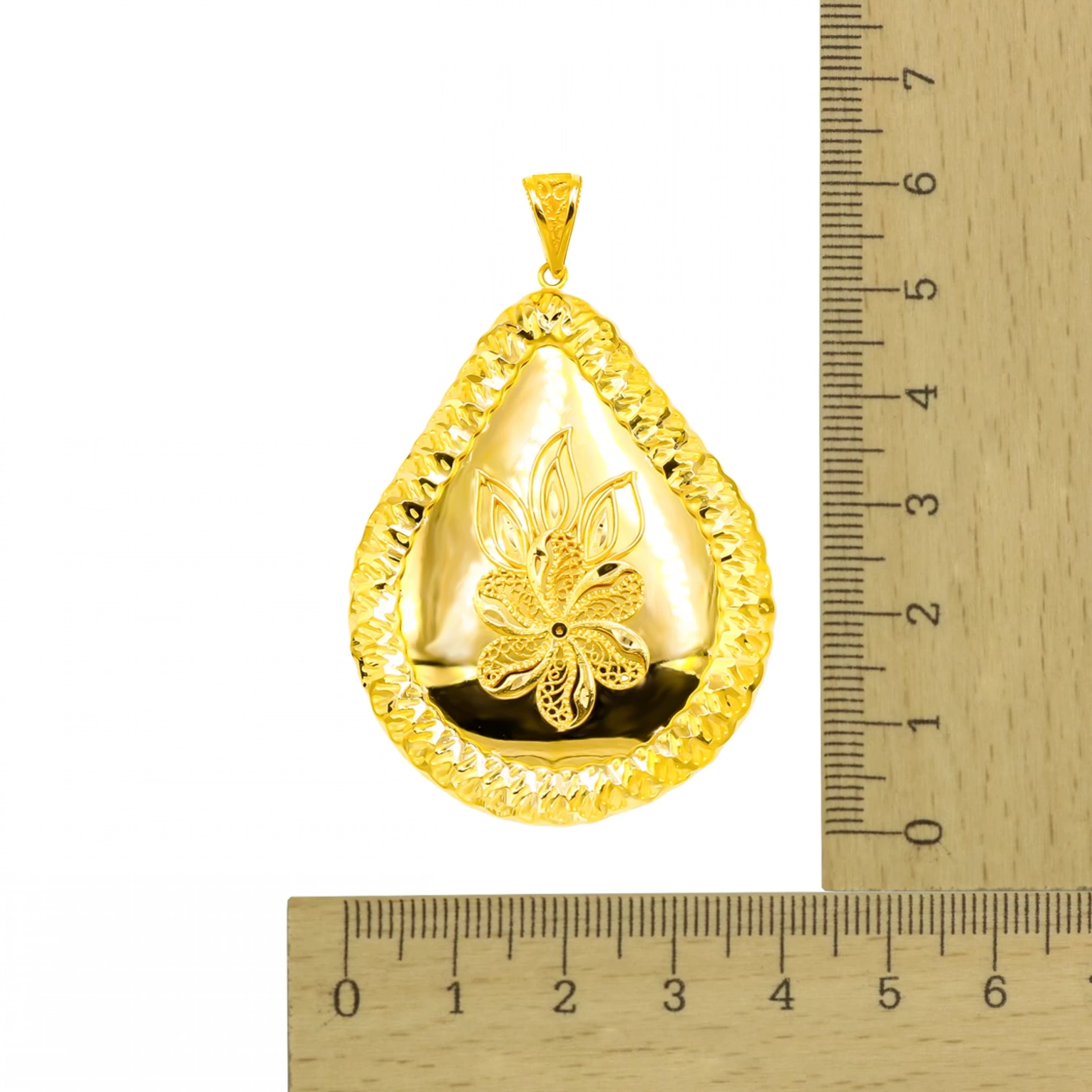 Tasarım Çiçek 22 Ayar Altın Kolye Ucu