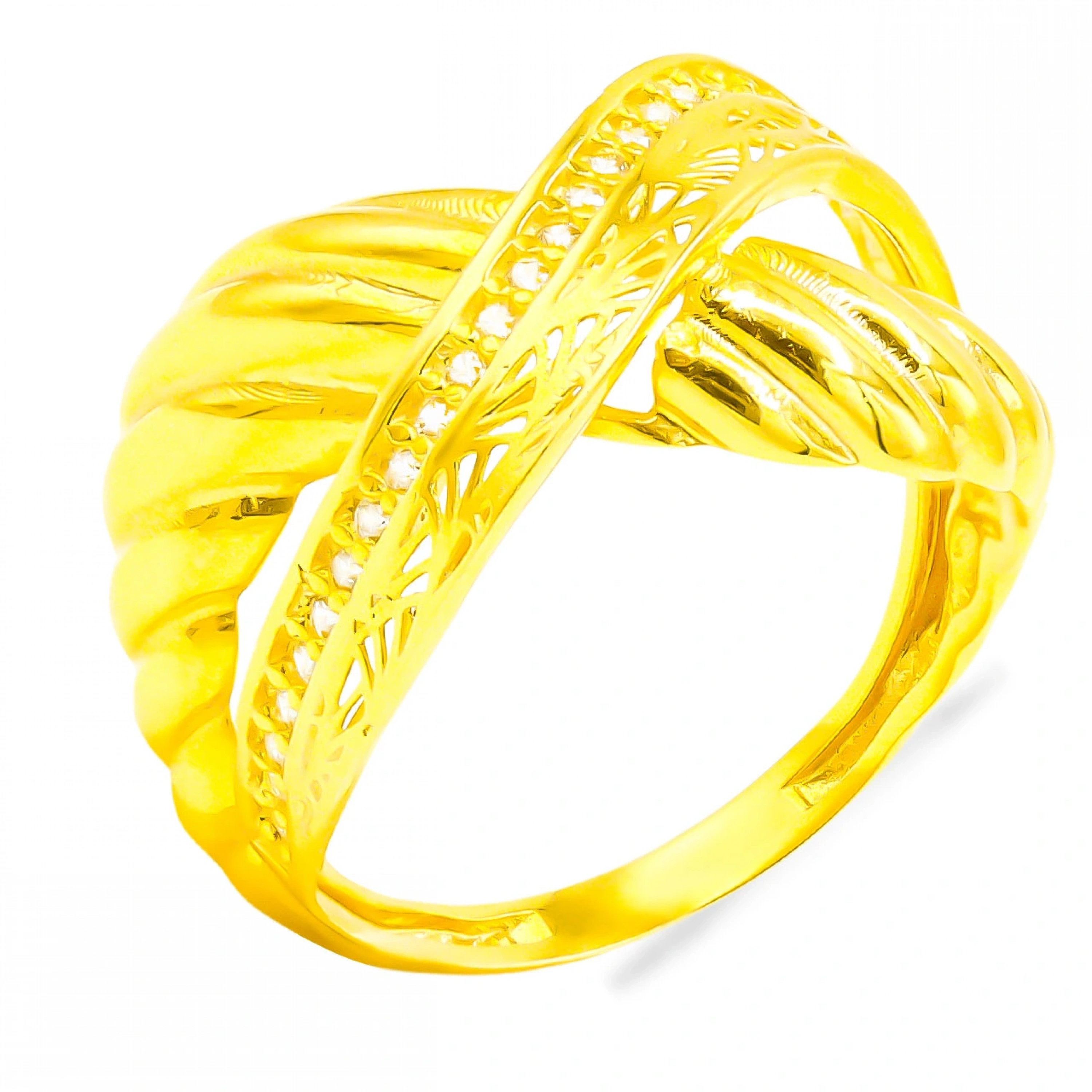 Tasarım Fantezi Altın 14 Ayar Yüzük