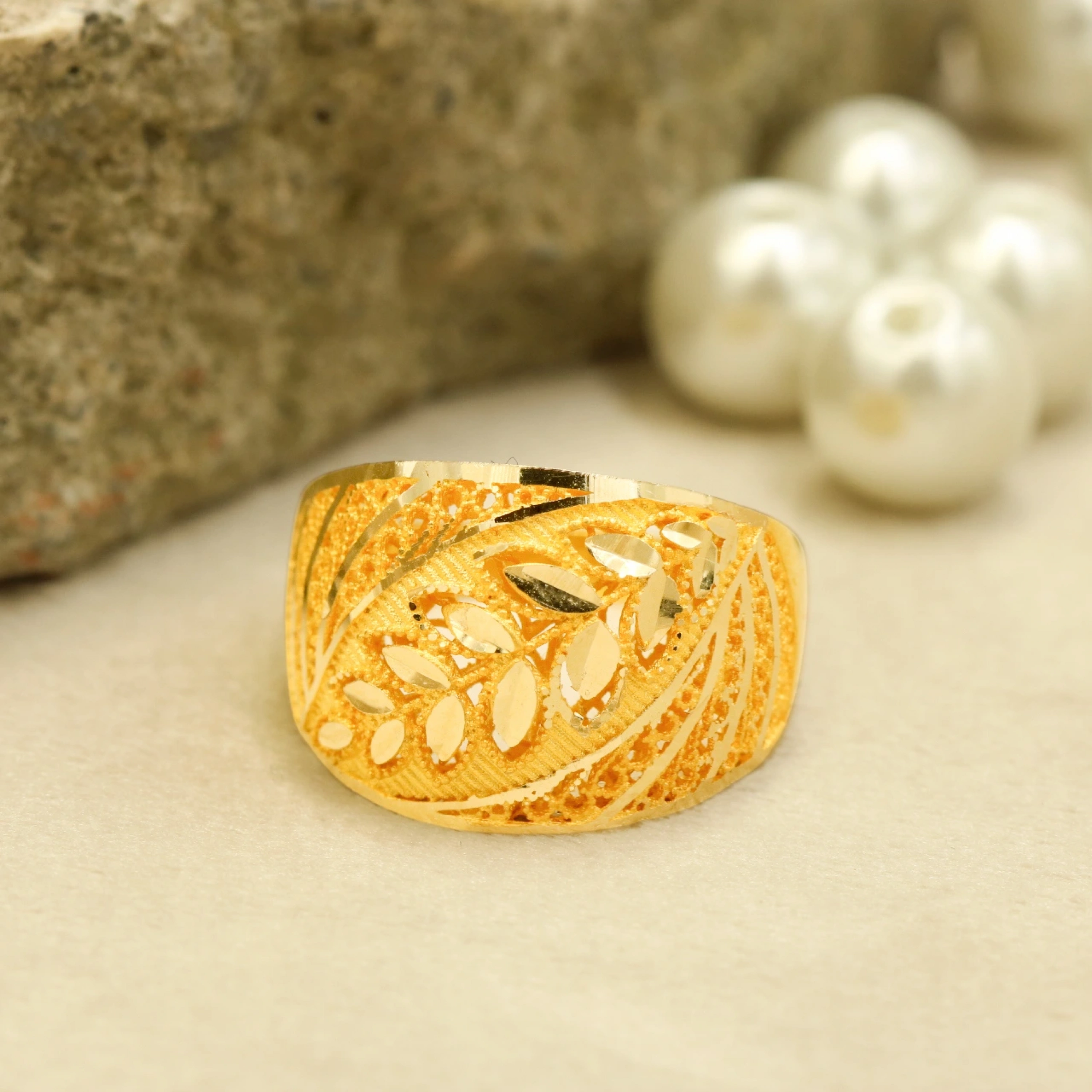 Telkari 14 Ayar Altın Yüzük