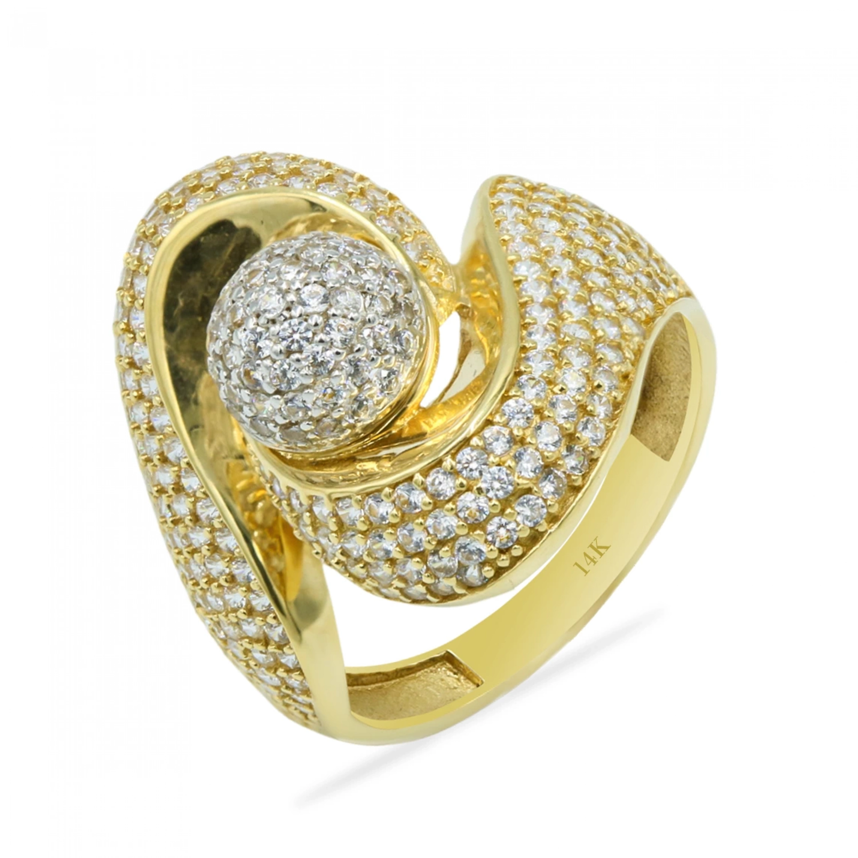 Taşlı Fantezi 14 Ayar Altın Yüzük