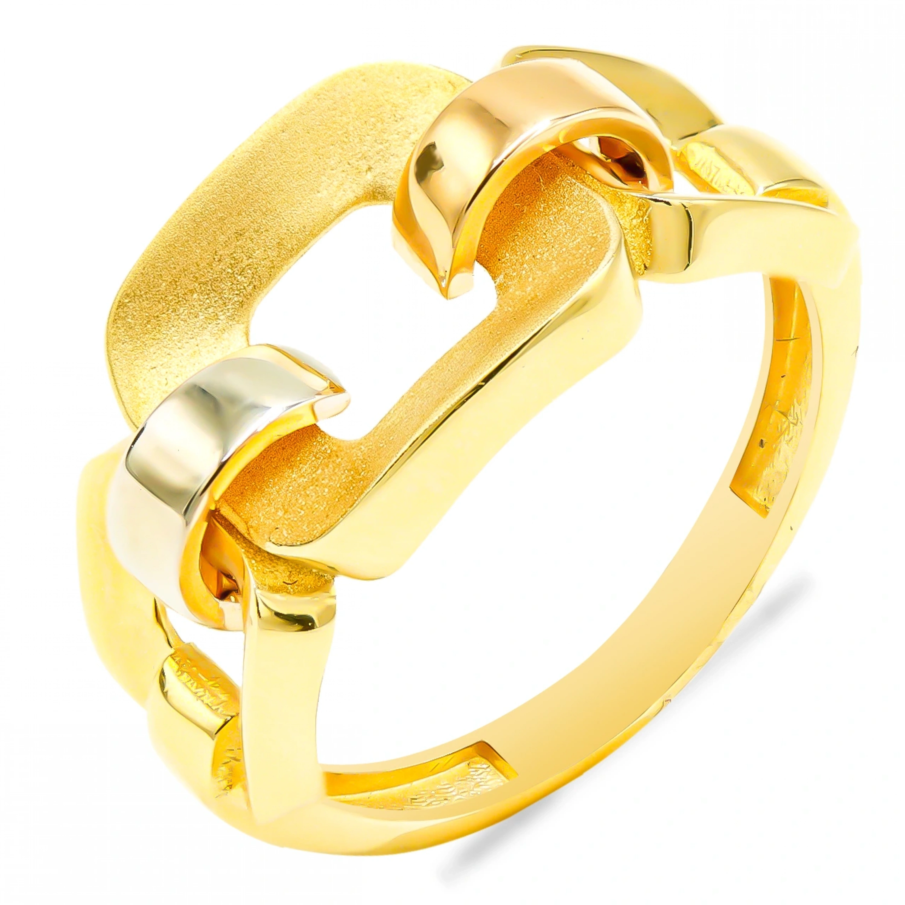 Zincir Tasarım 14 Ayar Altın Yüzük