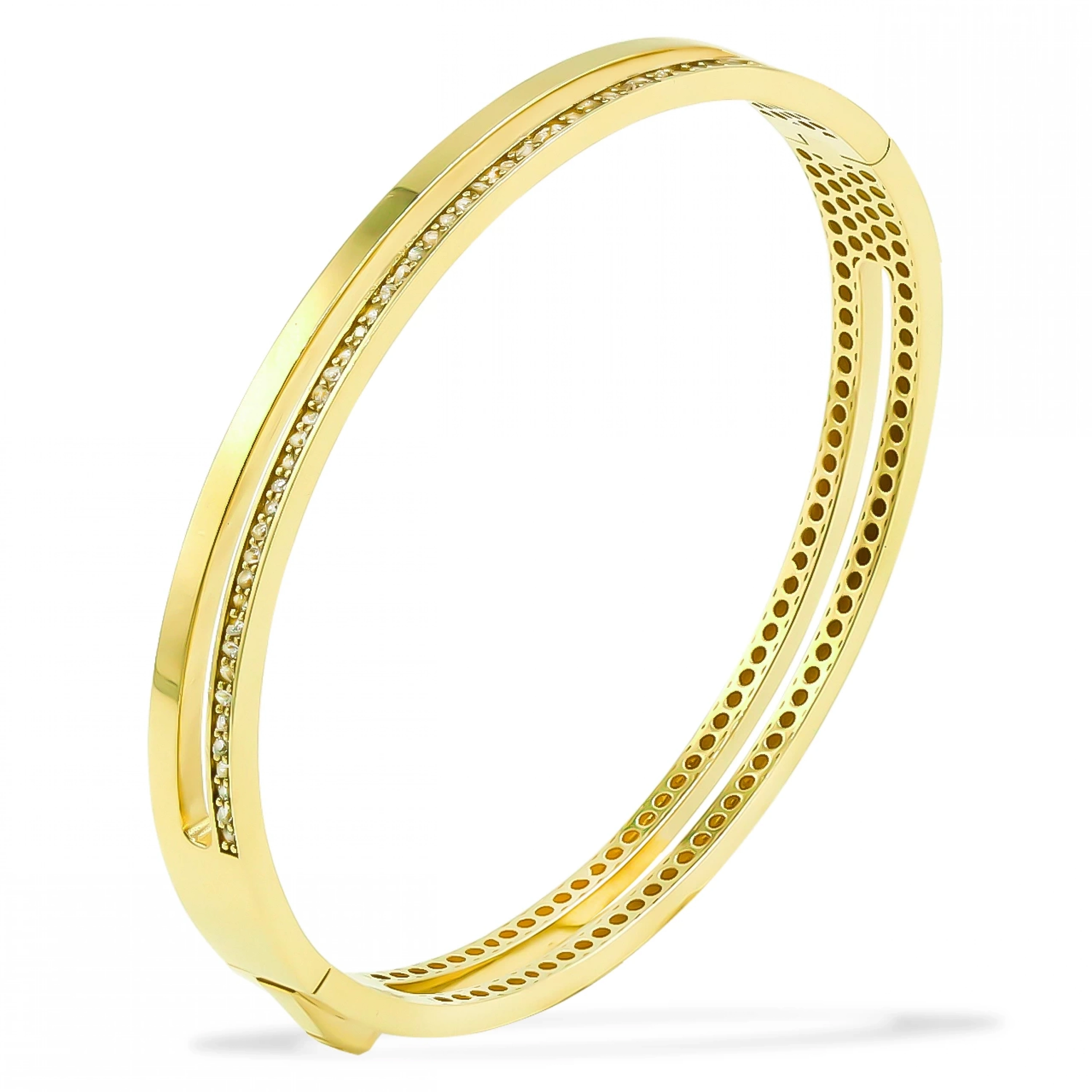 Taşlı Spor 14 Ayar Kelepçe Bilezik