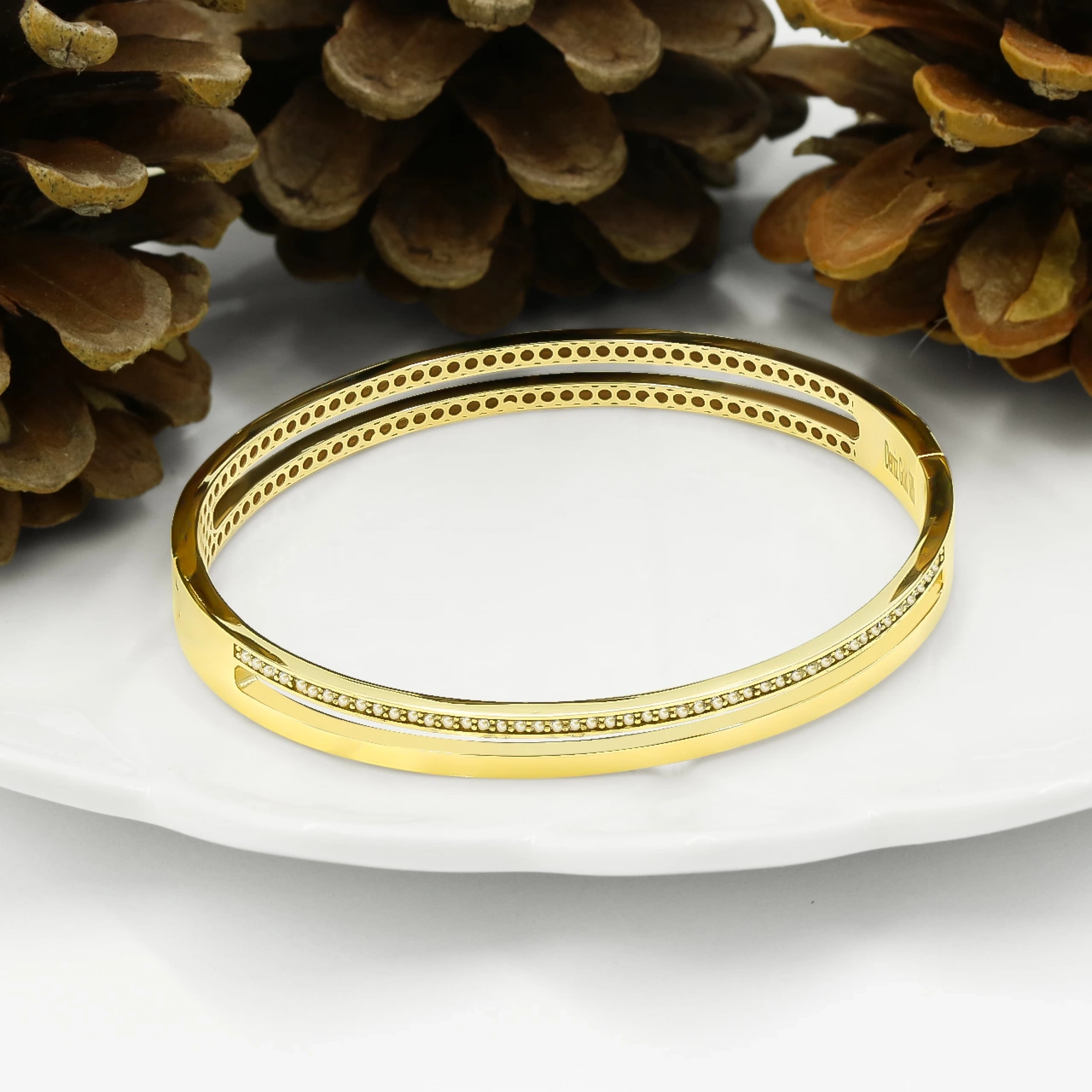 Taşlı Spor 14 Ayar Kelepçe Bilezik