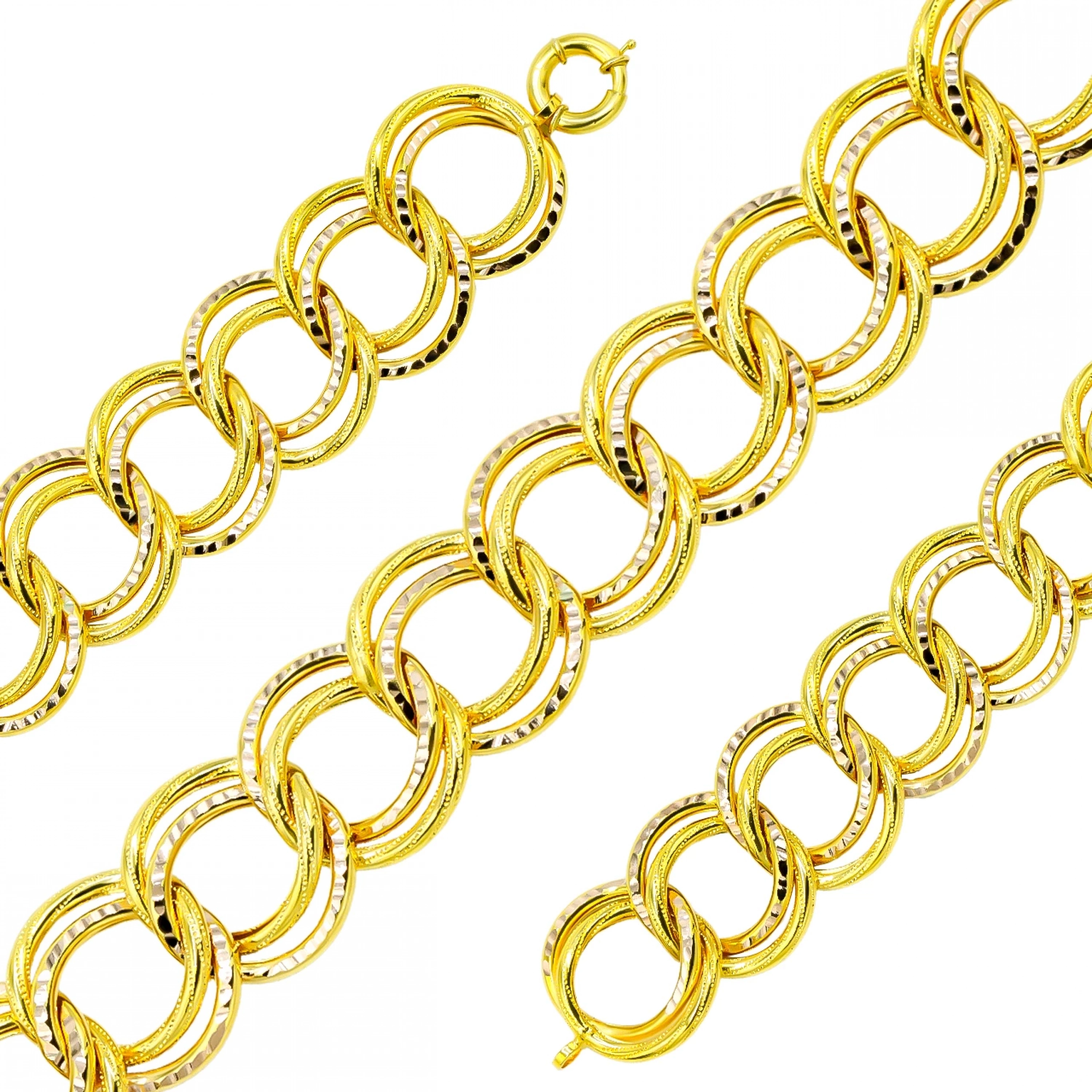 Uzay Yolu Halka 14 Ayar Altın Bileklik