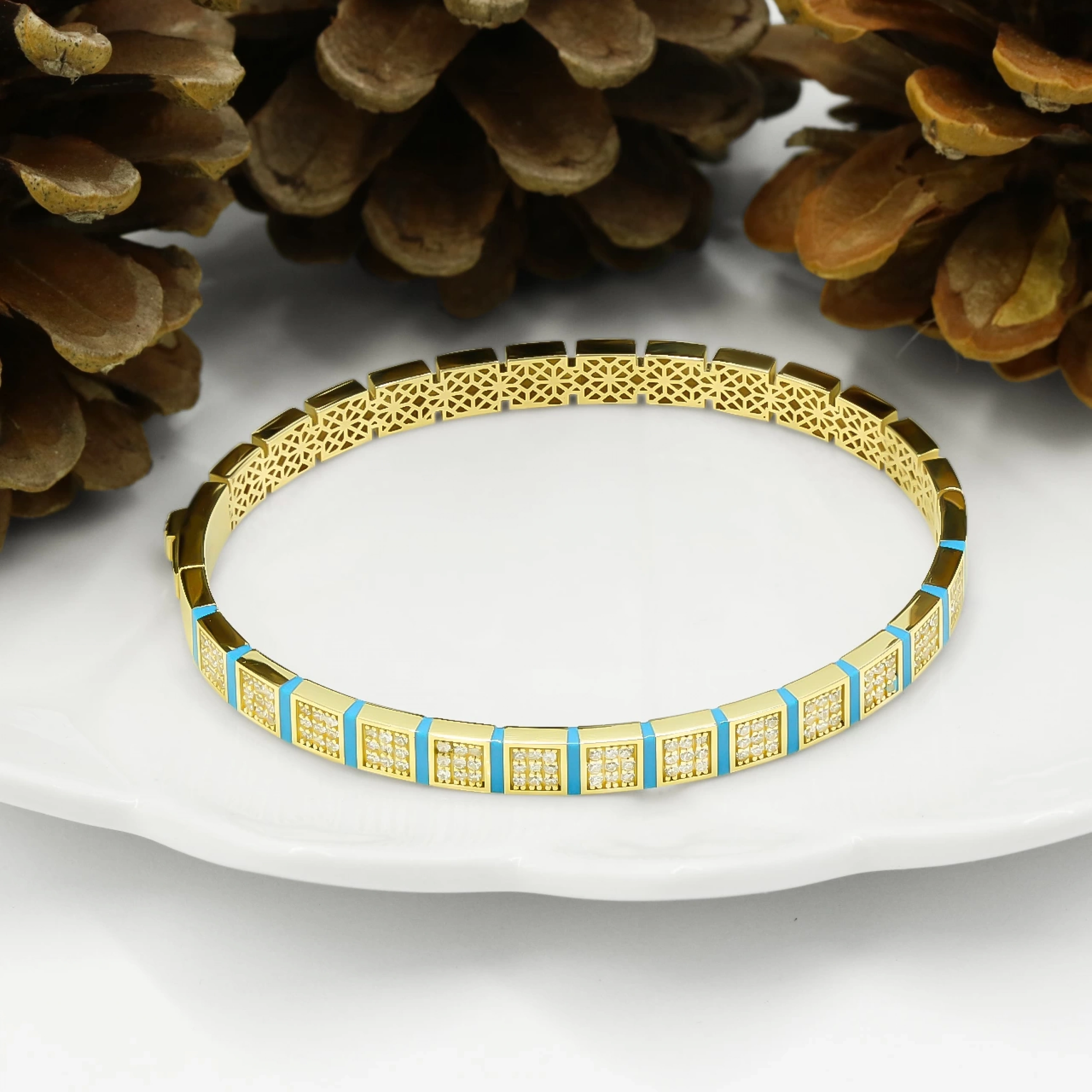 Mineli Minima 14 Ayar Kelepçe Bilezik