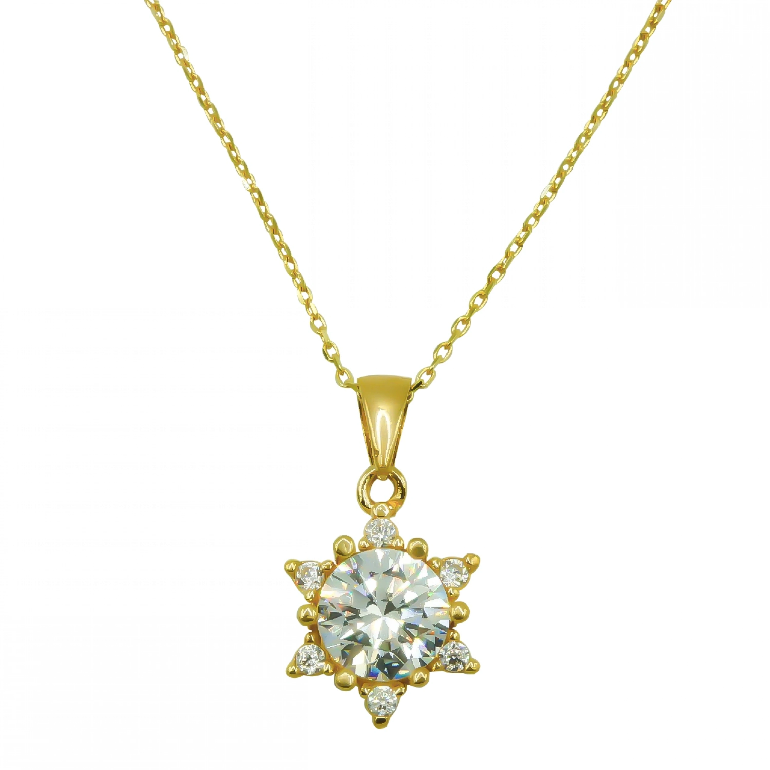 Tektaş Figürlü 8 Ayar Altın Kolye