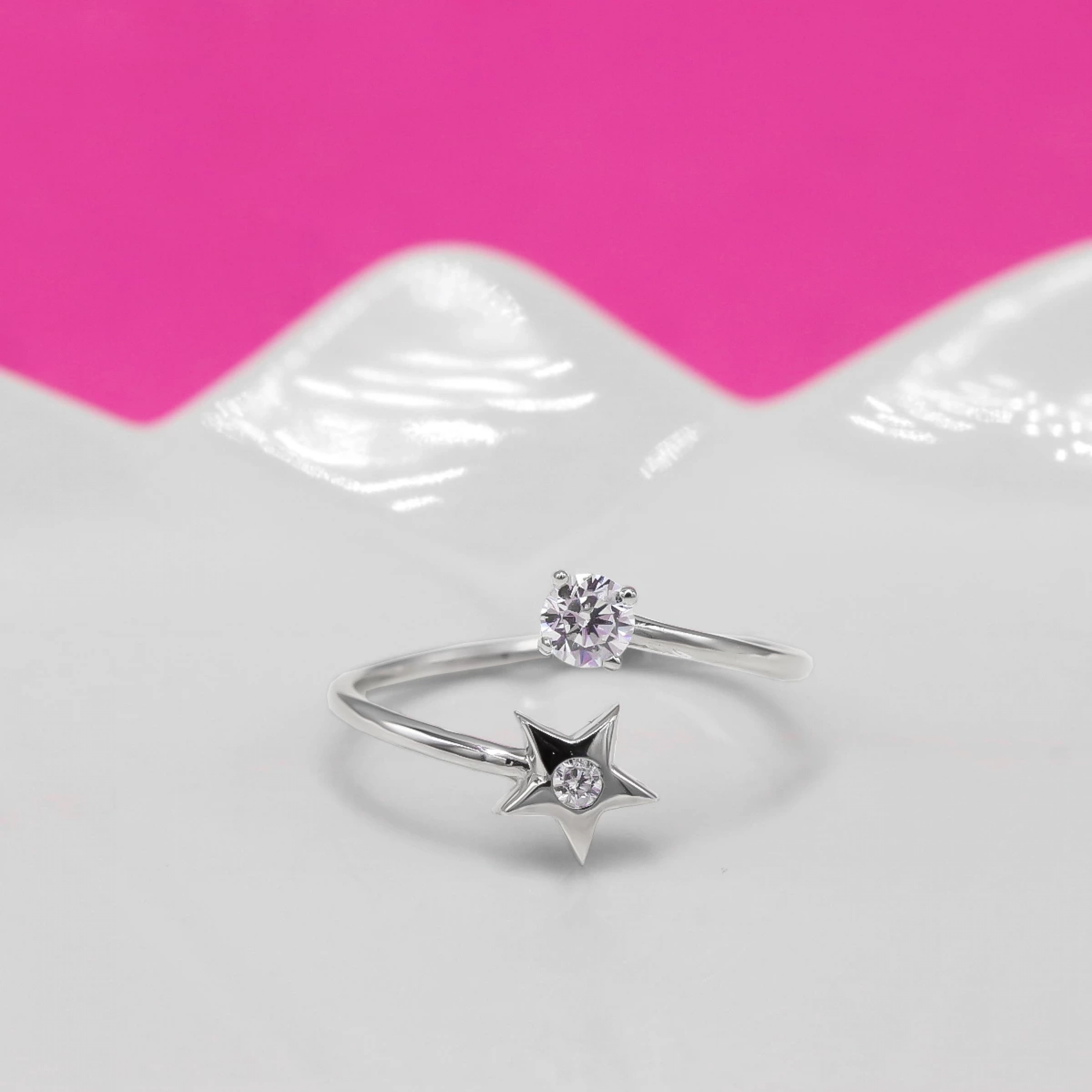 Tektaşlı Yıldız 14 Ayar Altın Yüzük