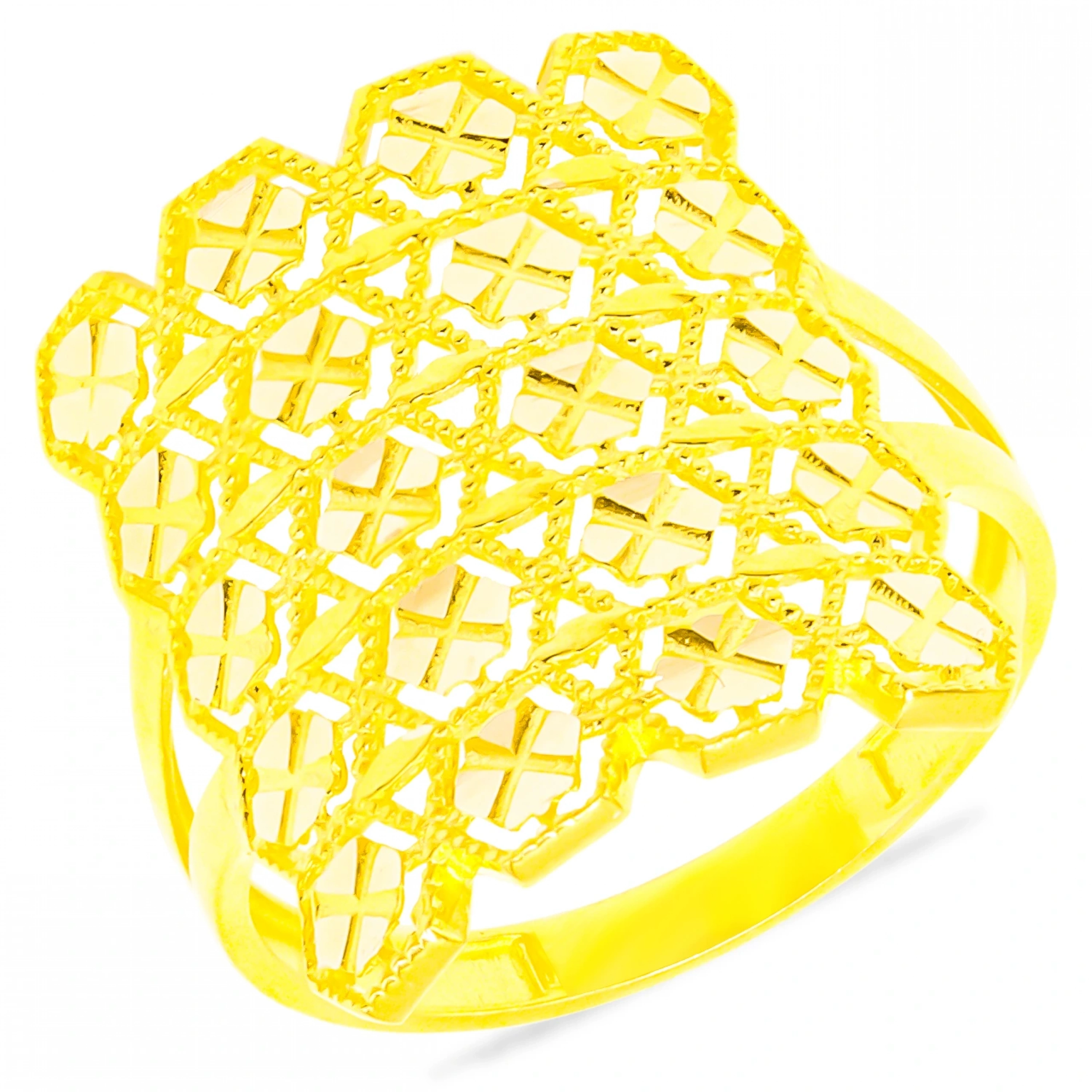 Telkari Model 14 Ayar Altın Yüzük