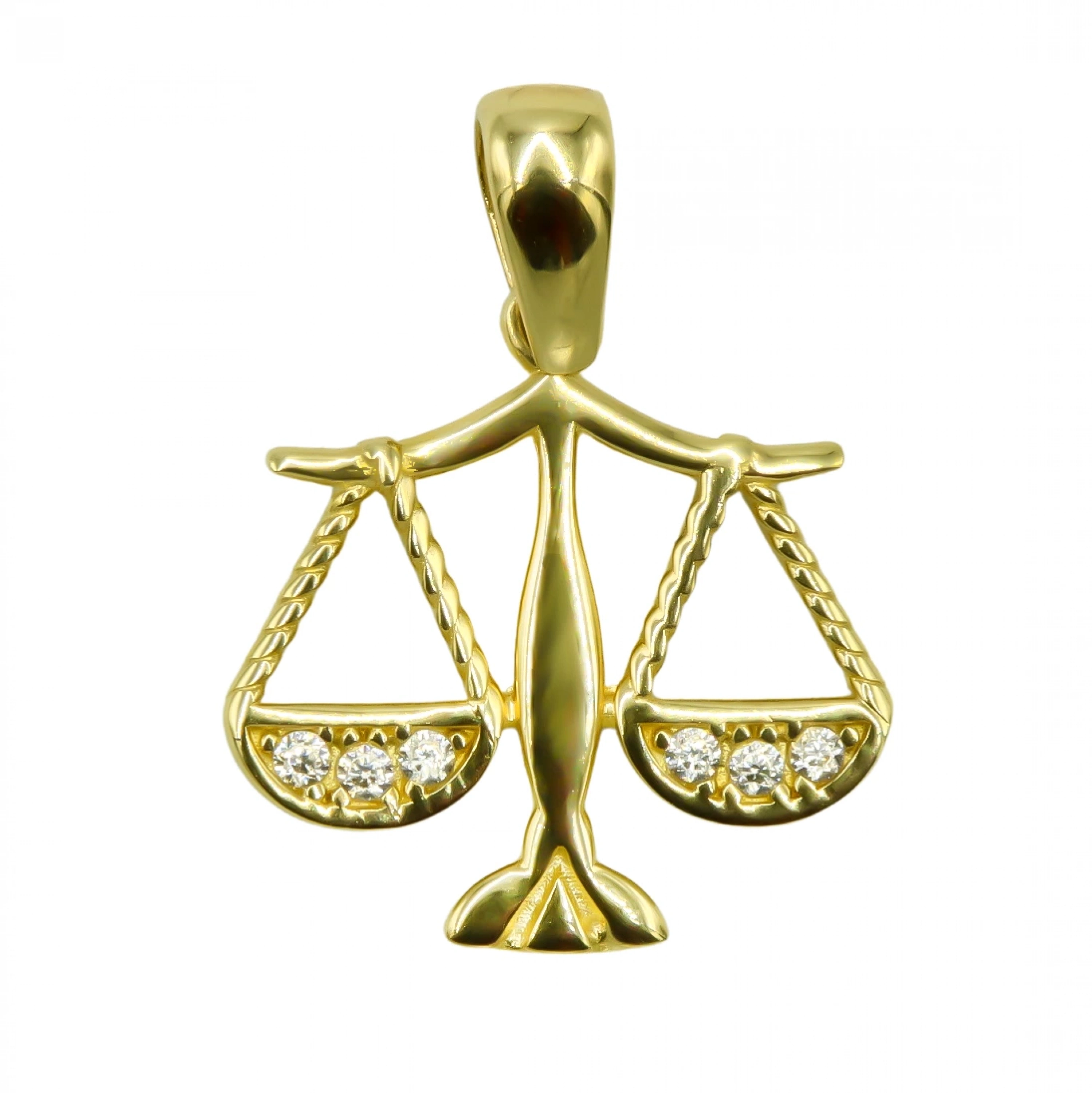 Terazi 14 Ayar Altın Kolye Ucu