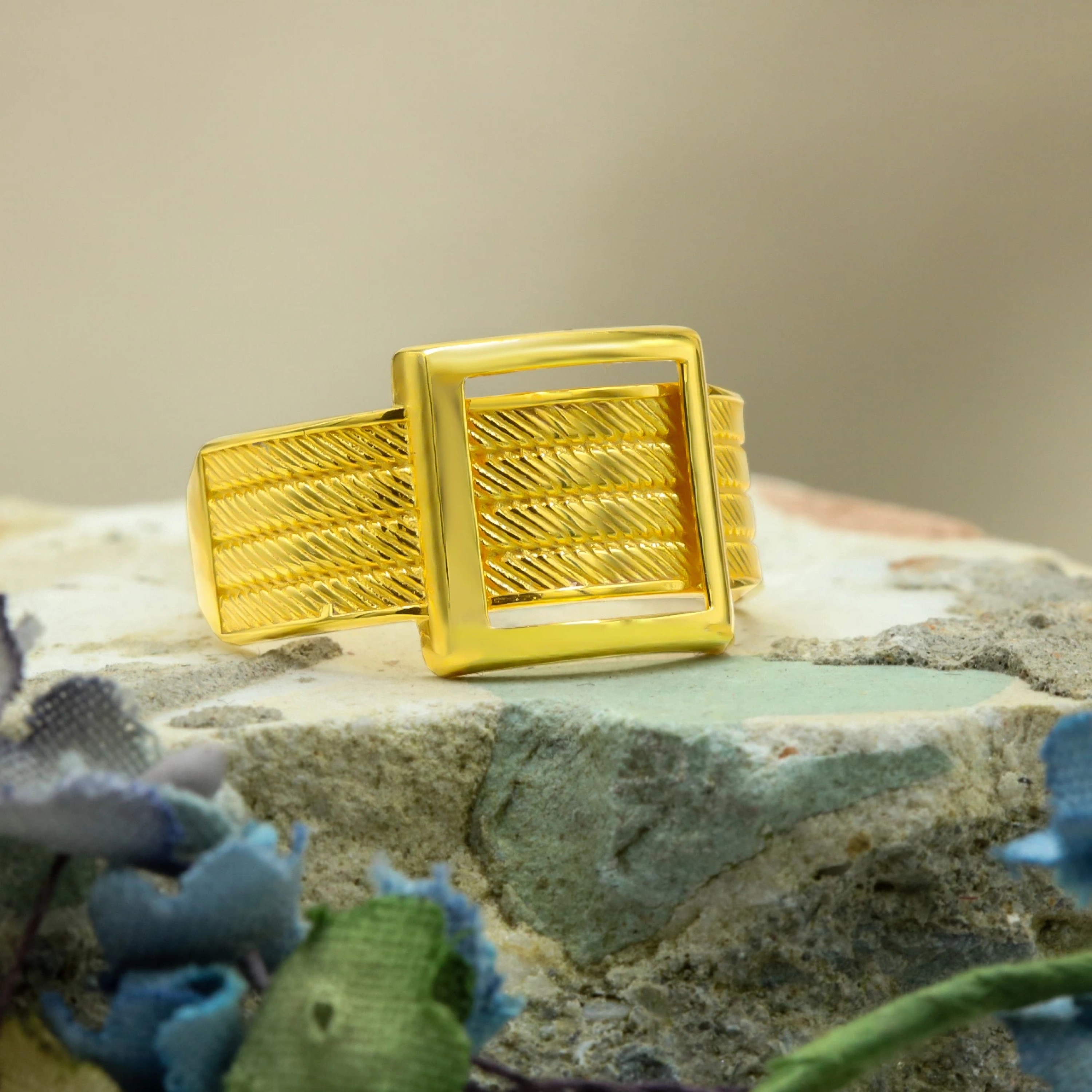 Trabzon Hasır 8 Ayar Altın Yüzük