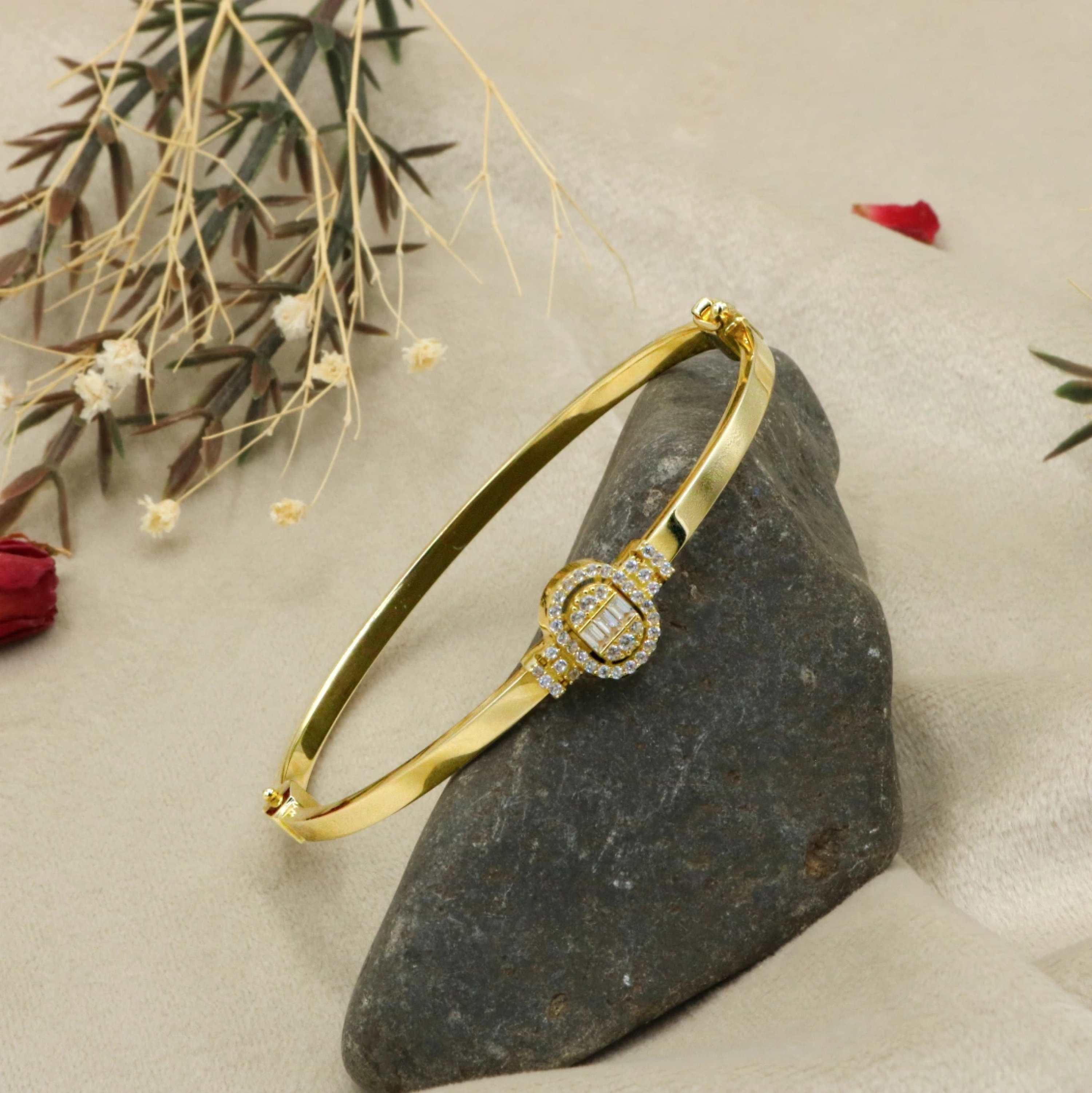 Trend Baget 14 Ayar Kelepçe Bilezik