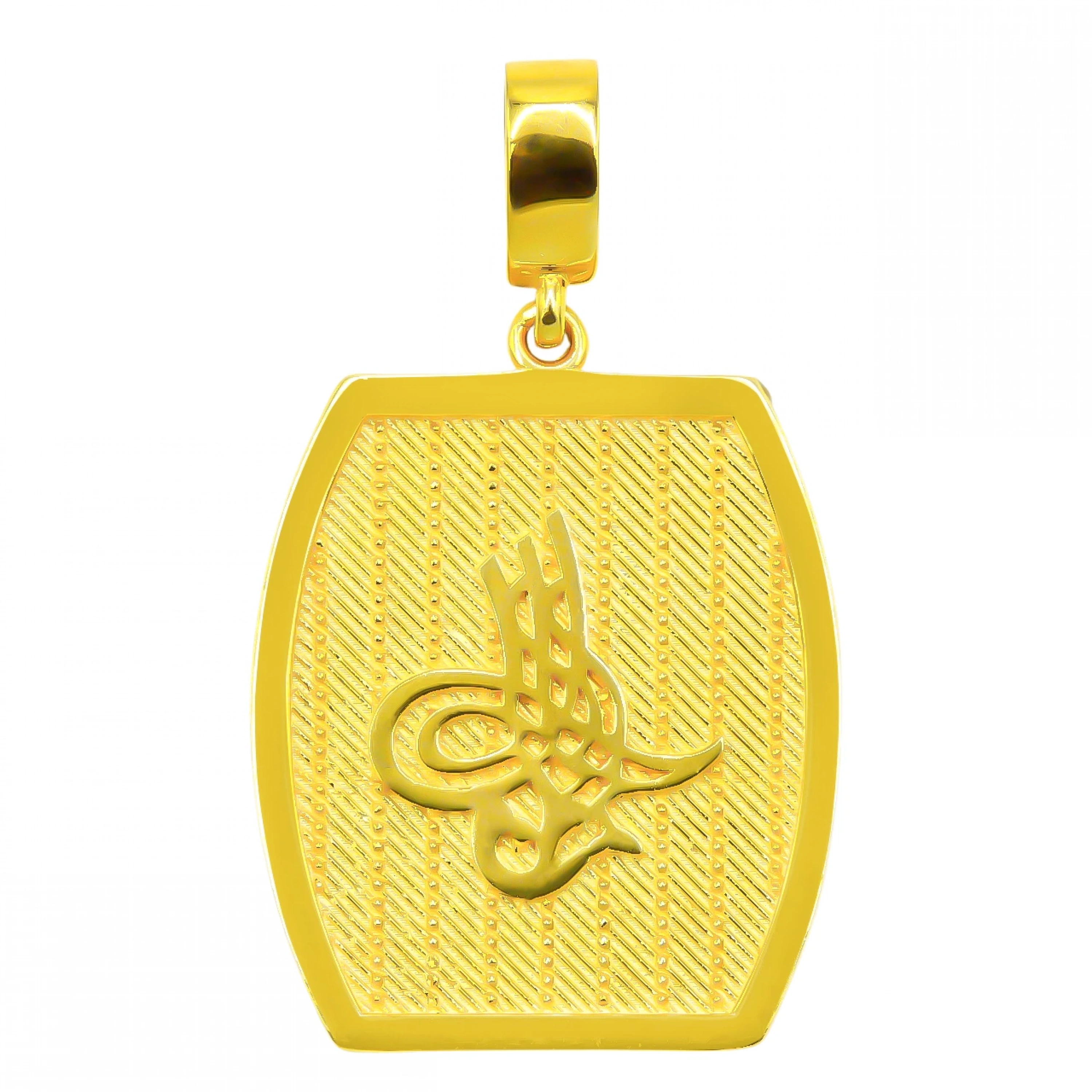 Tuğralı 14 Ayar Altın Kolye Ucu