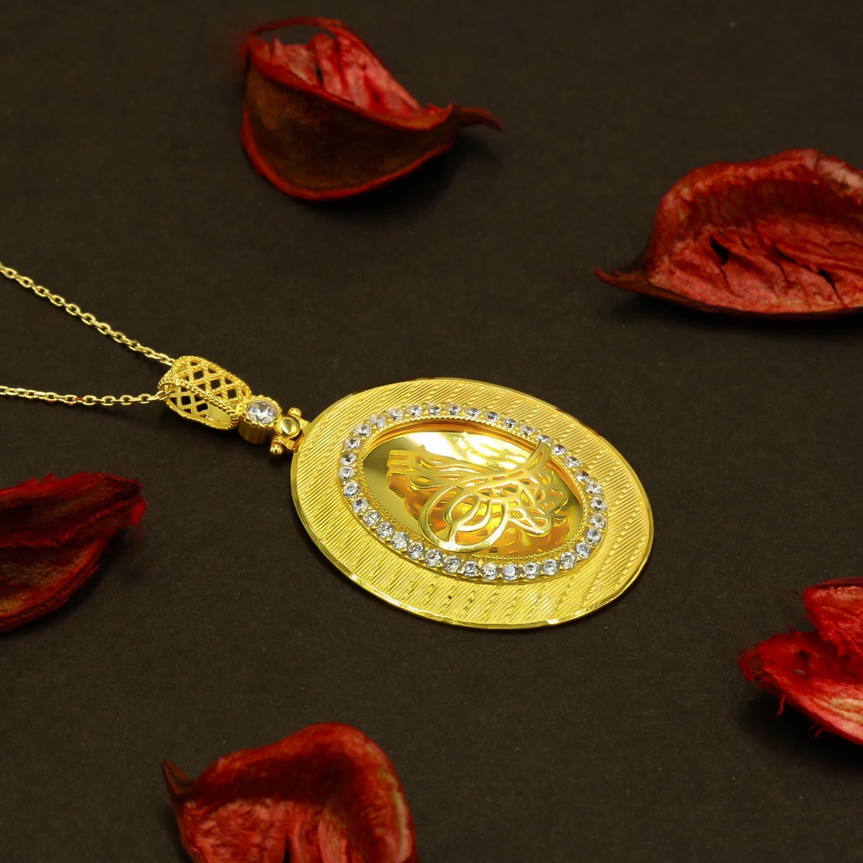 Tuğralı 14 Ayar Altın Kolye Ucu