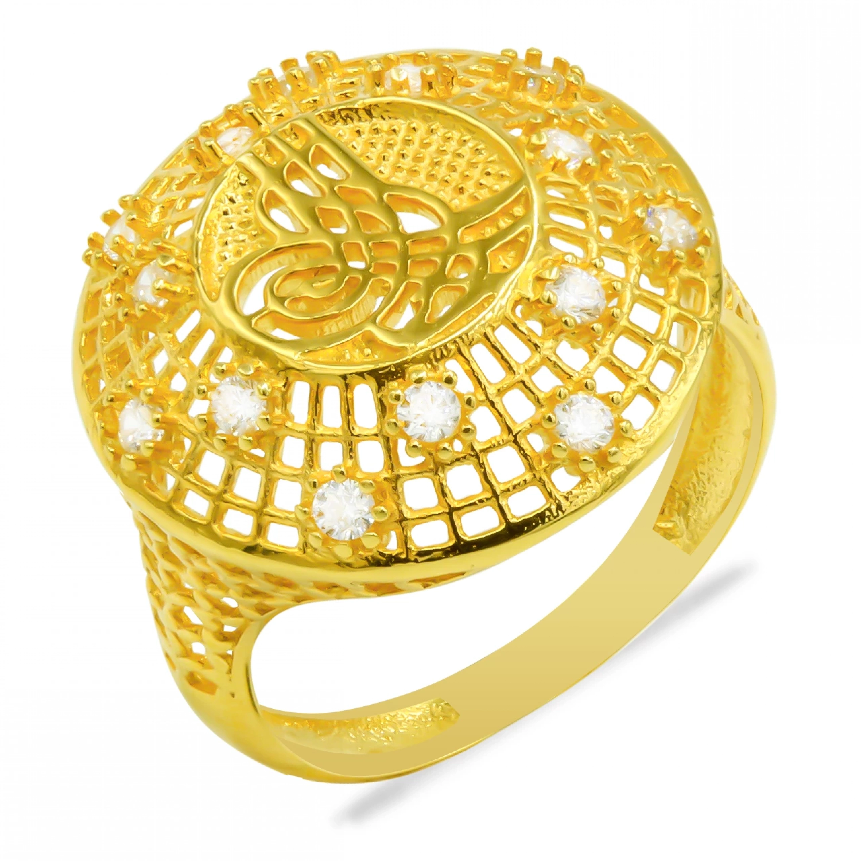 Tuğralı 14 Ayar Altın Yüzük