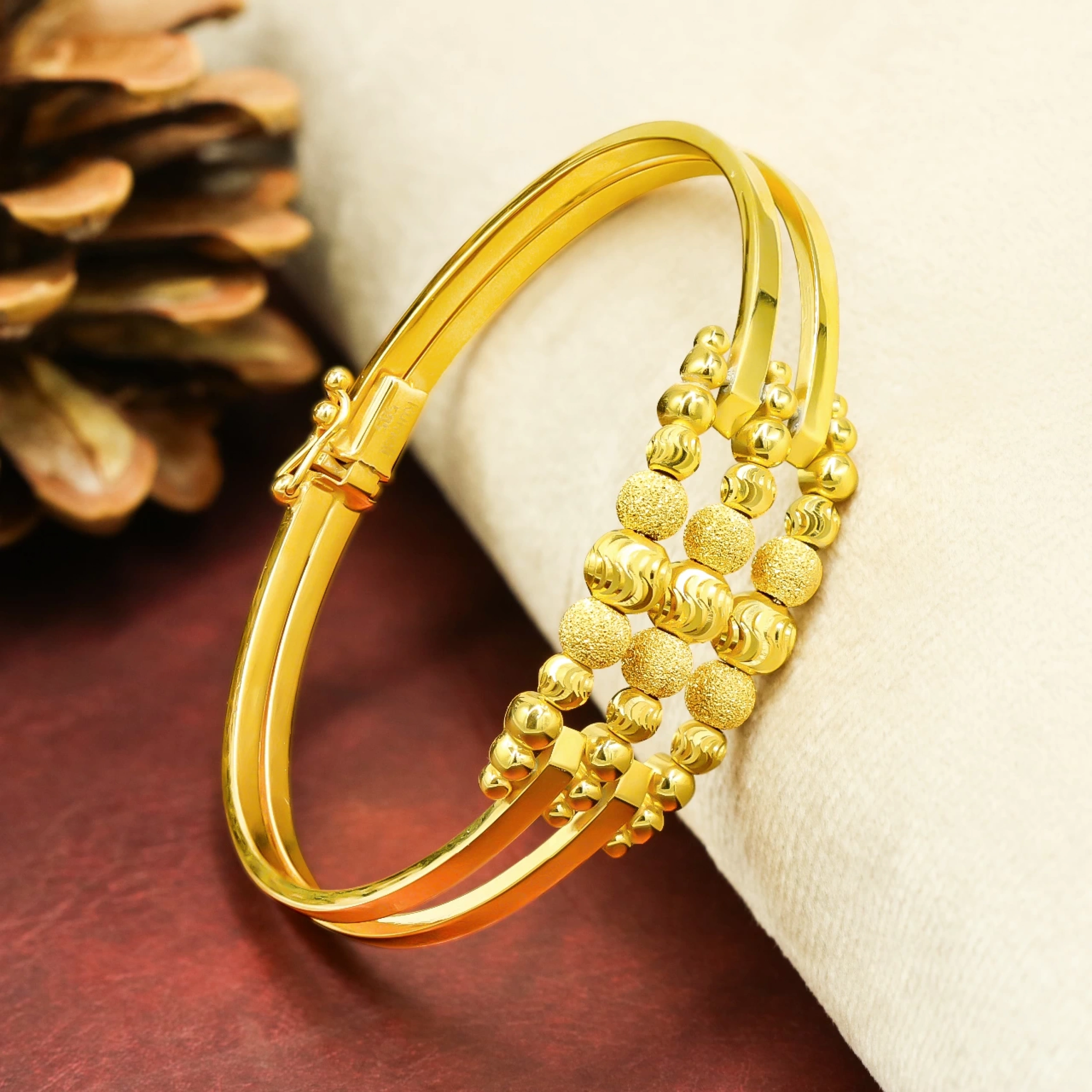 Dorikalı Kaburga 14 Ayar Kelepçe Bilezik