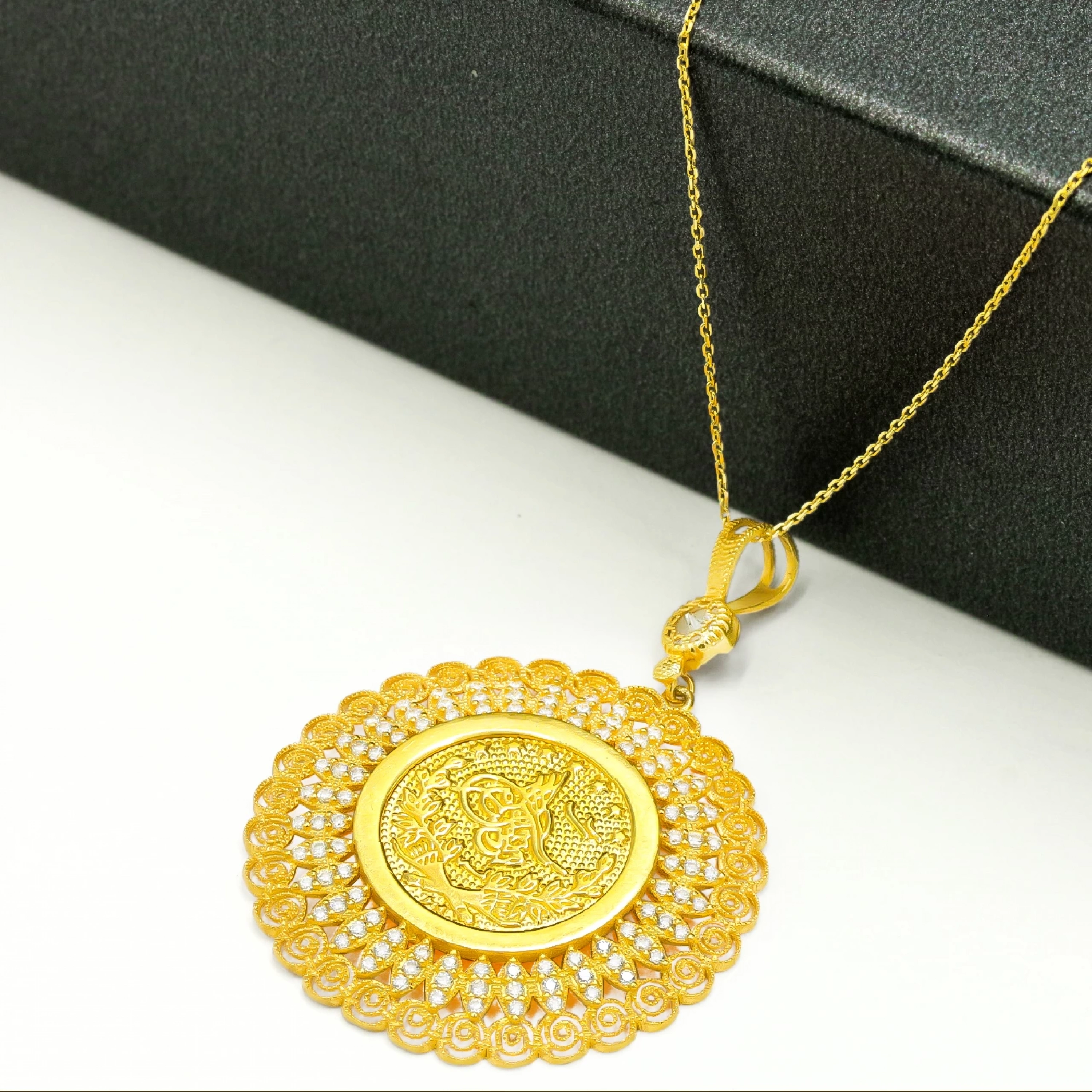 Tuğralı 8 Ayar Altın Kolye Ucu