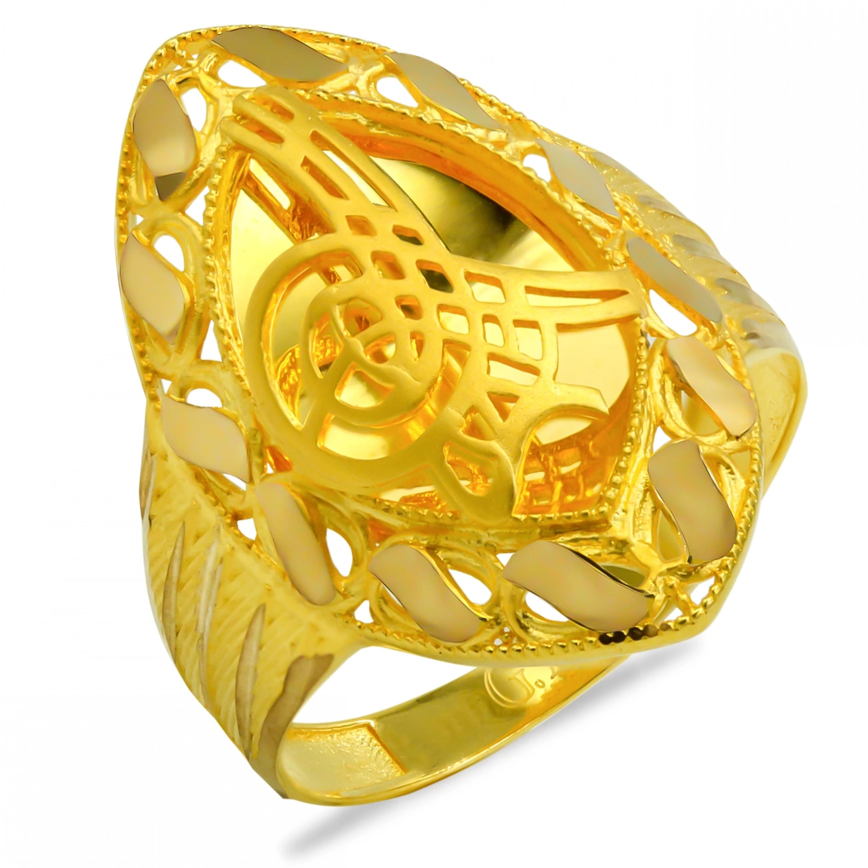 Tuğralı 8 Ayar Altın Yüzük