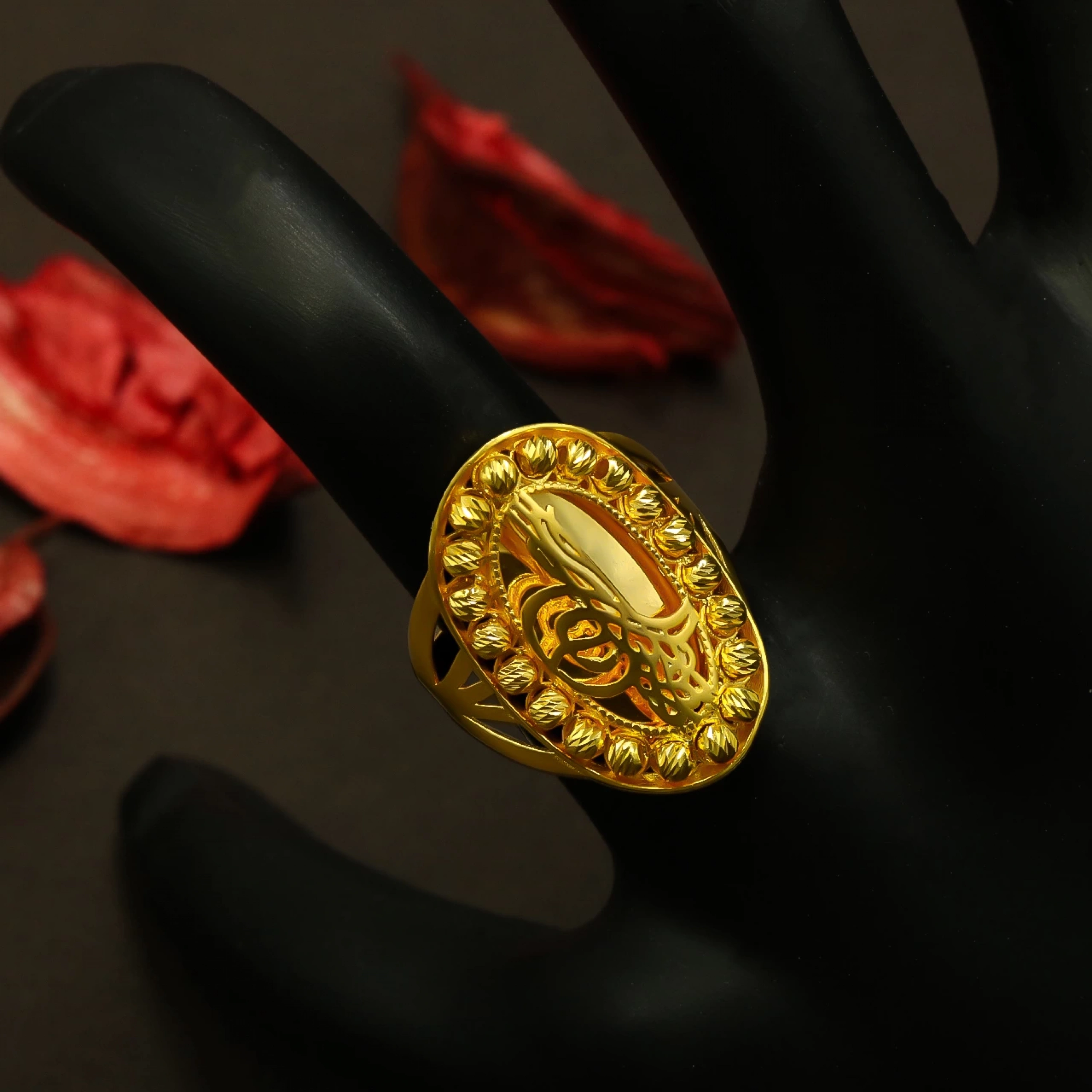 Tuğralı 8 Ayar Altın Yüzük