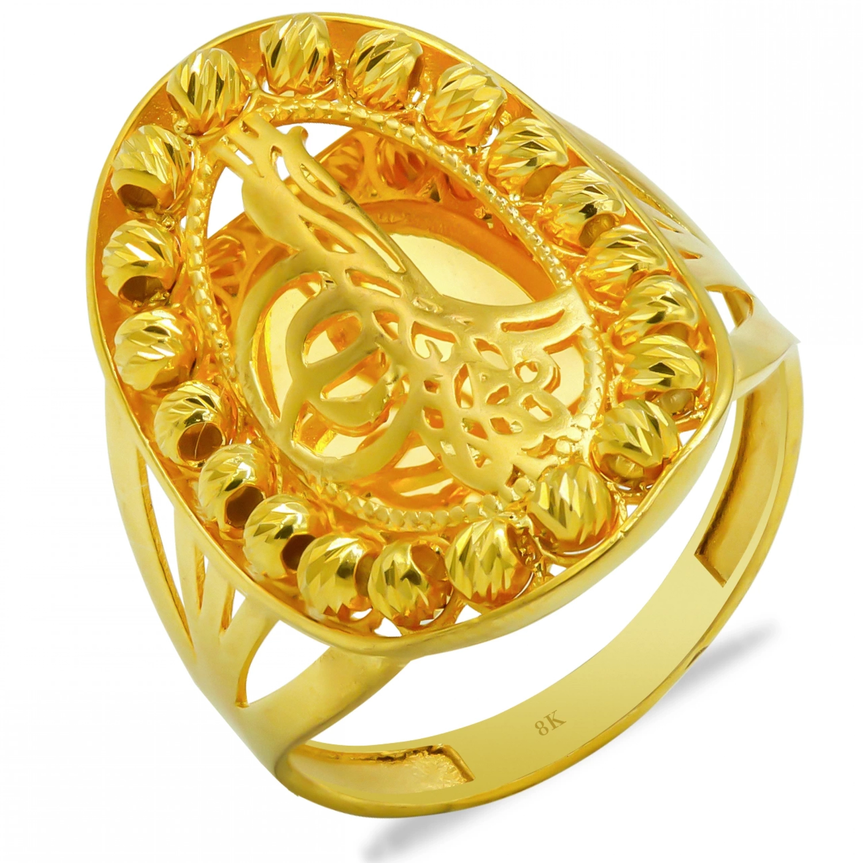 Tuğralı 8 Ayar Altın Yüzük