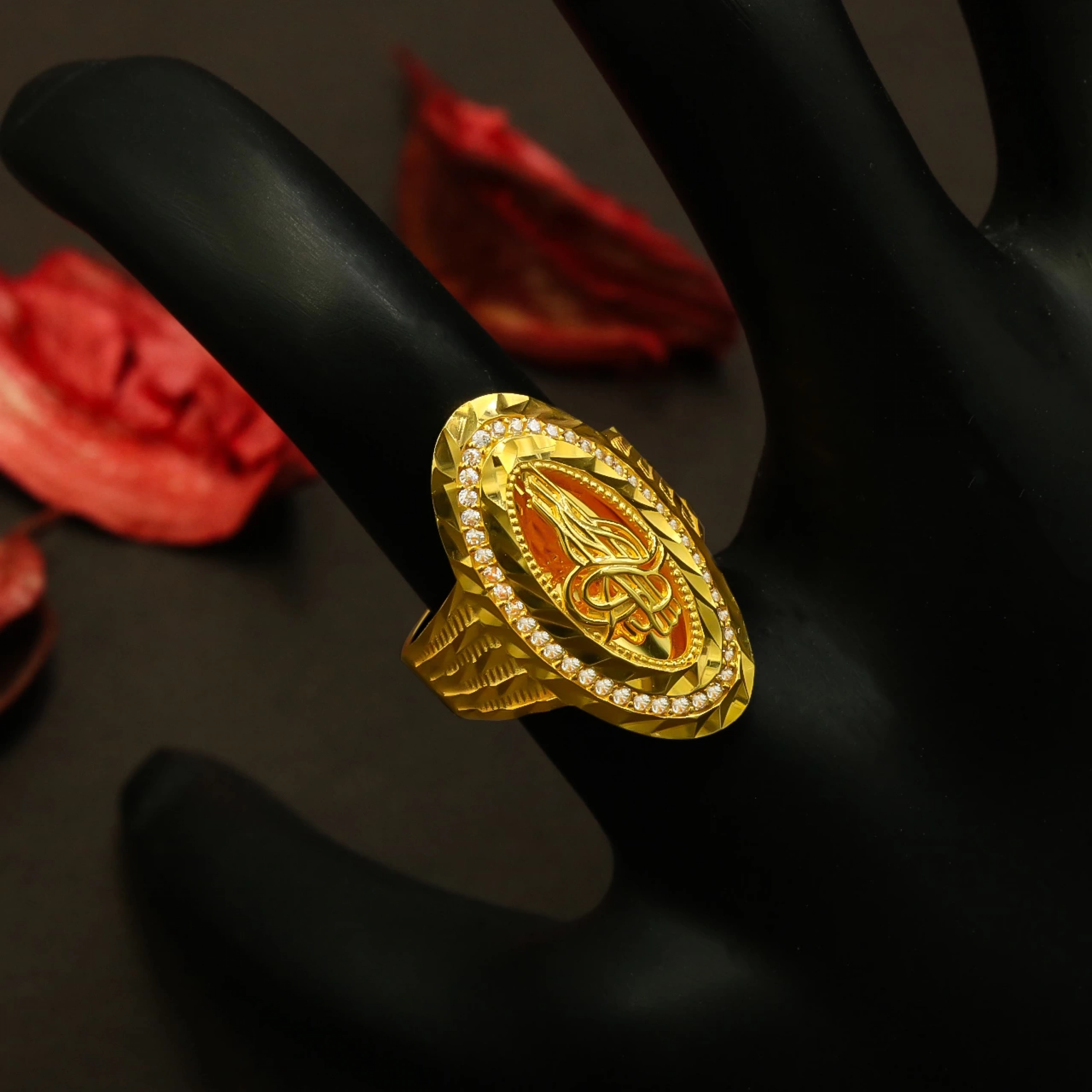 Tuğralı 8 Ayar Altın Yüzük