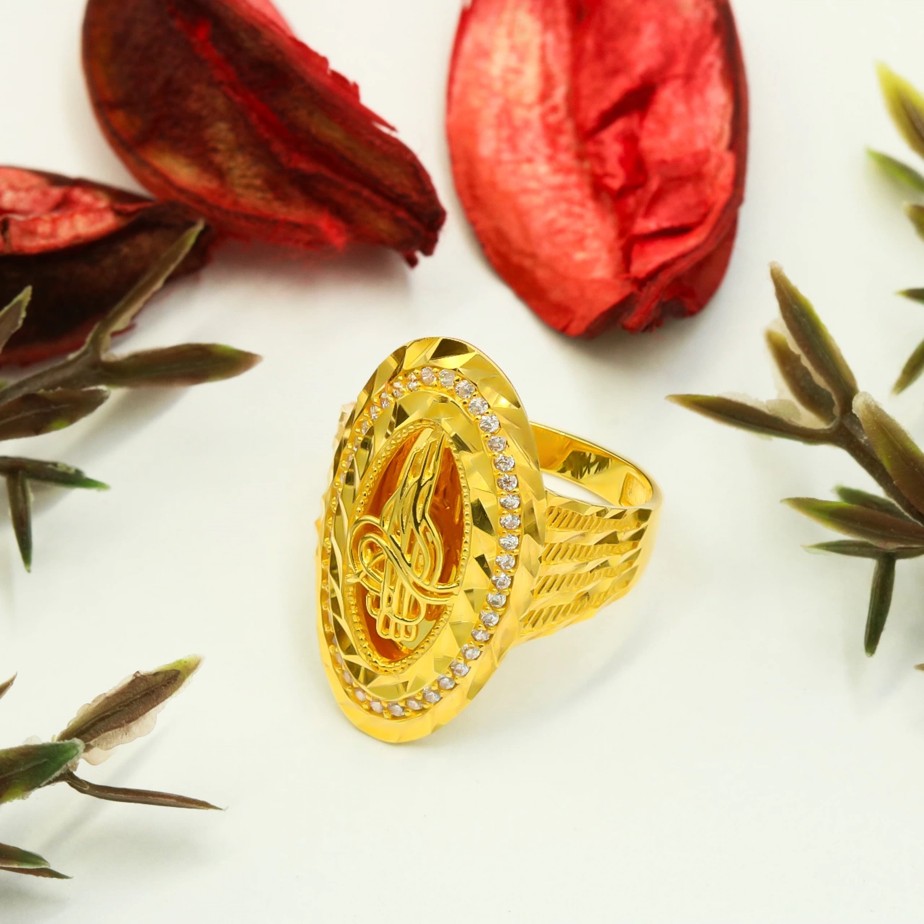 Tuğralı 8 Ayar Altın Yüzük