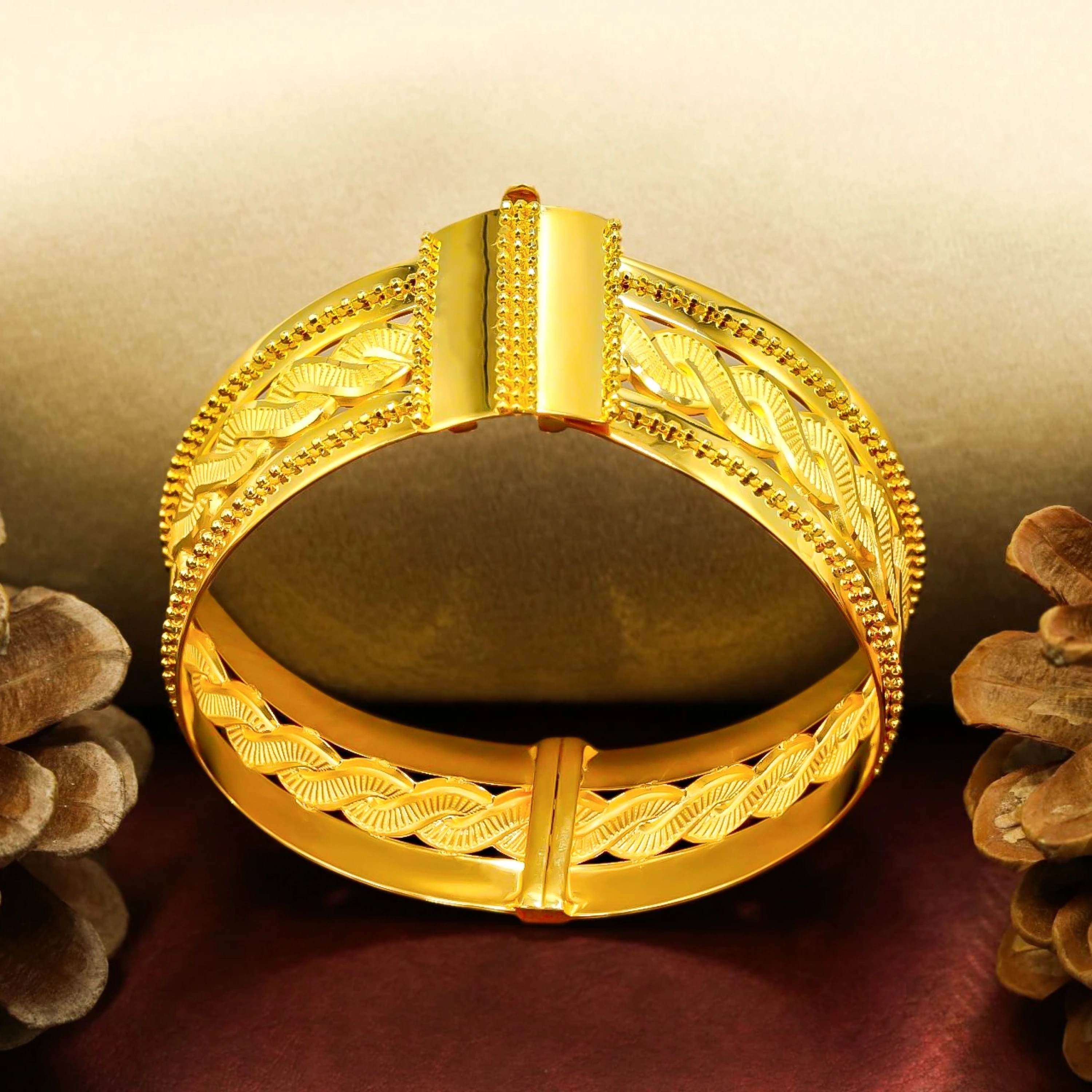 Örgü 14 Ayar Kelepçe Bilezik