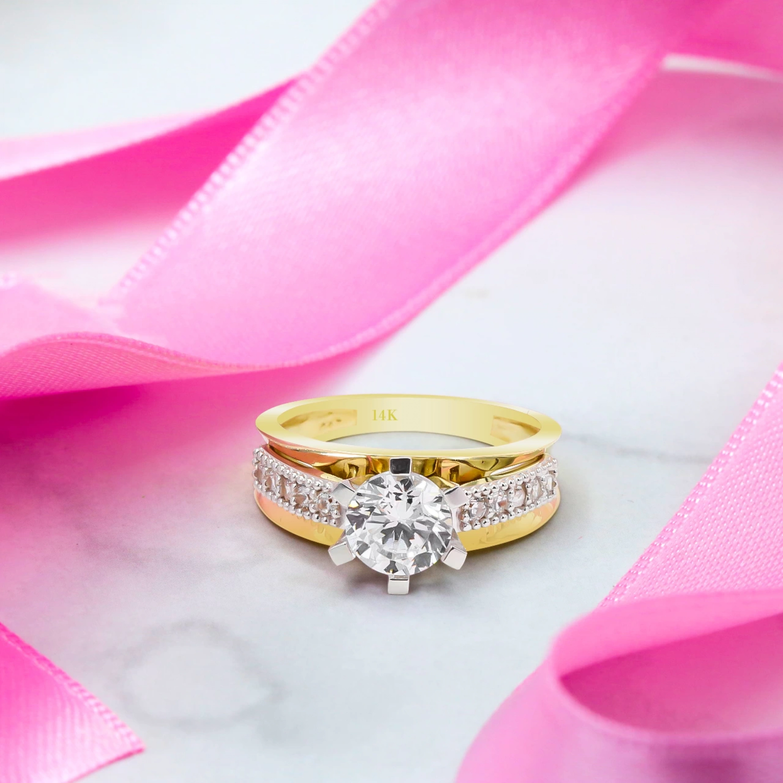 Twin Tektaş 14 Ayar Altın Yüzük