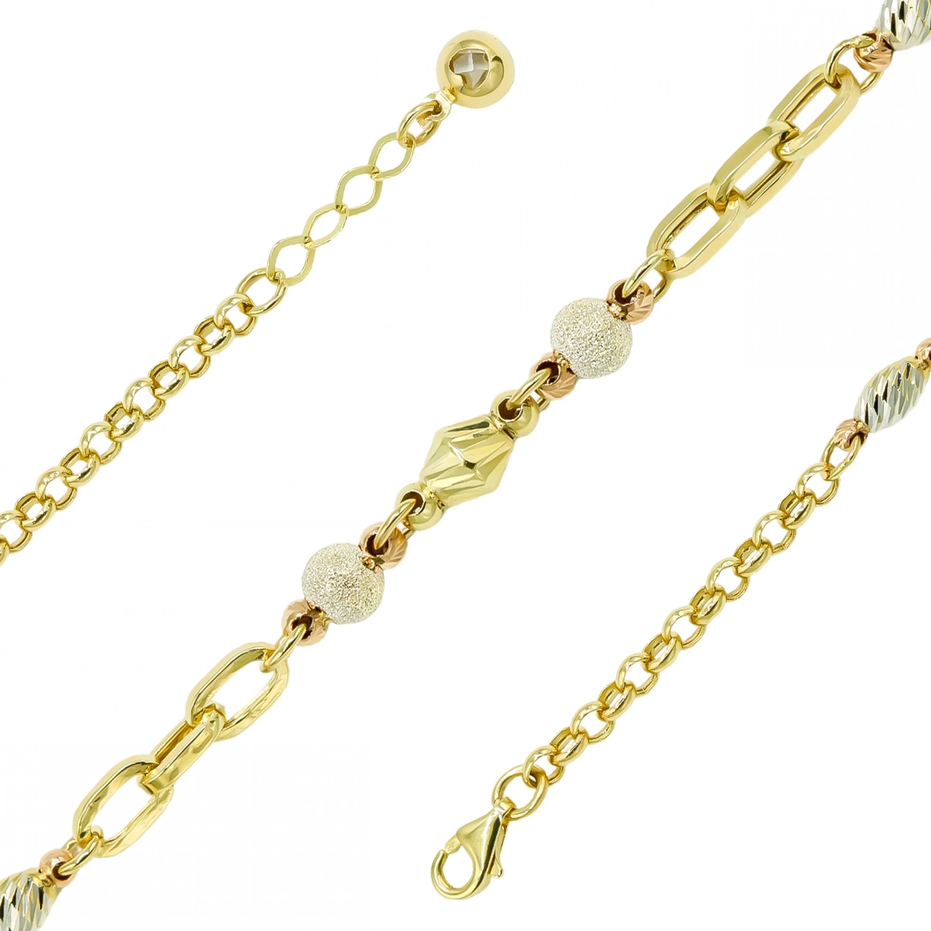 Dorika Detay 14 Ayar Altın Bileklik