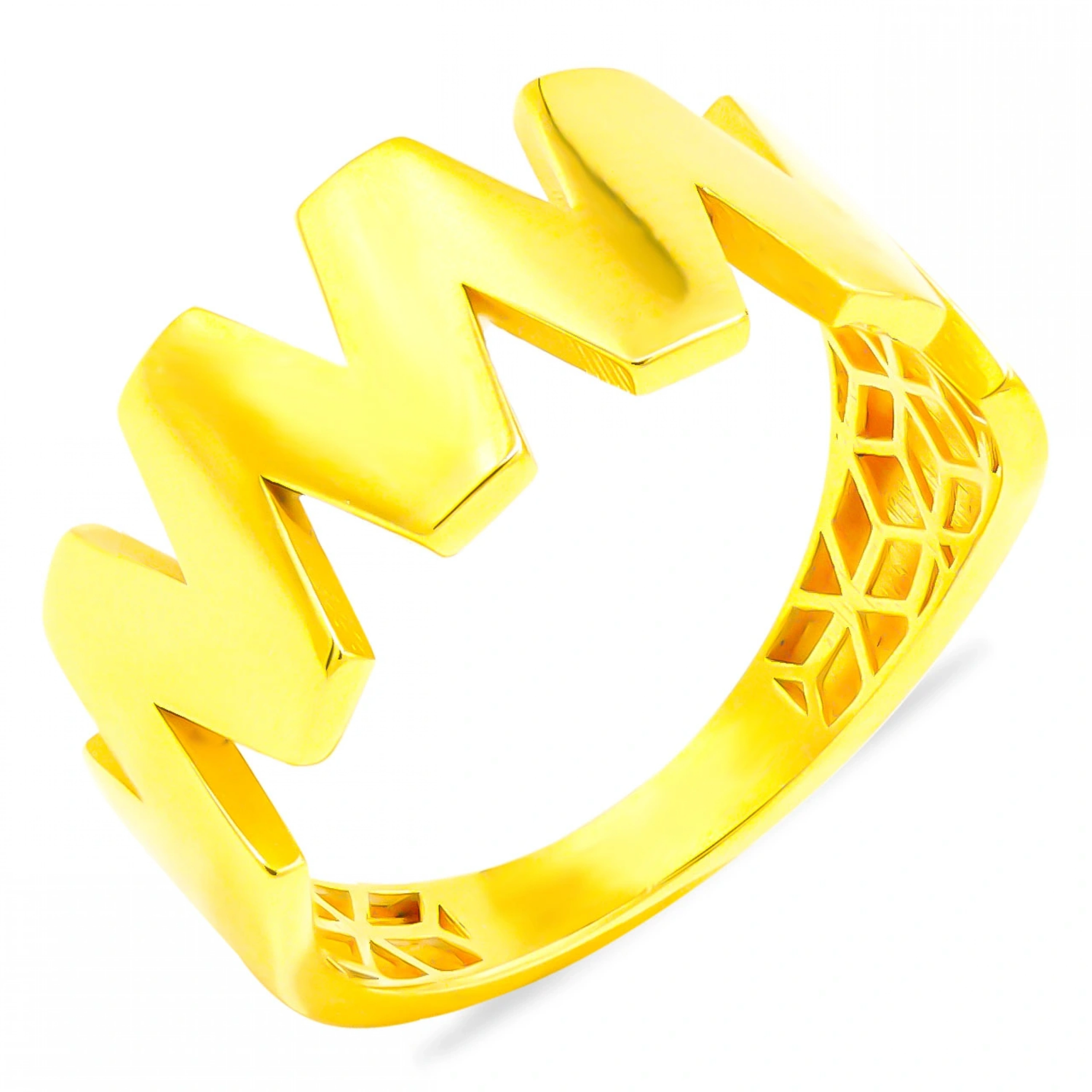 Zikzak Tasarım 22 Ayar Altın Yüzük