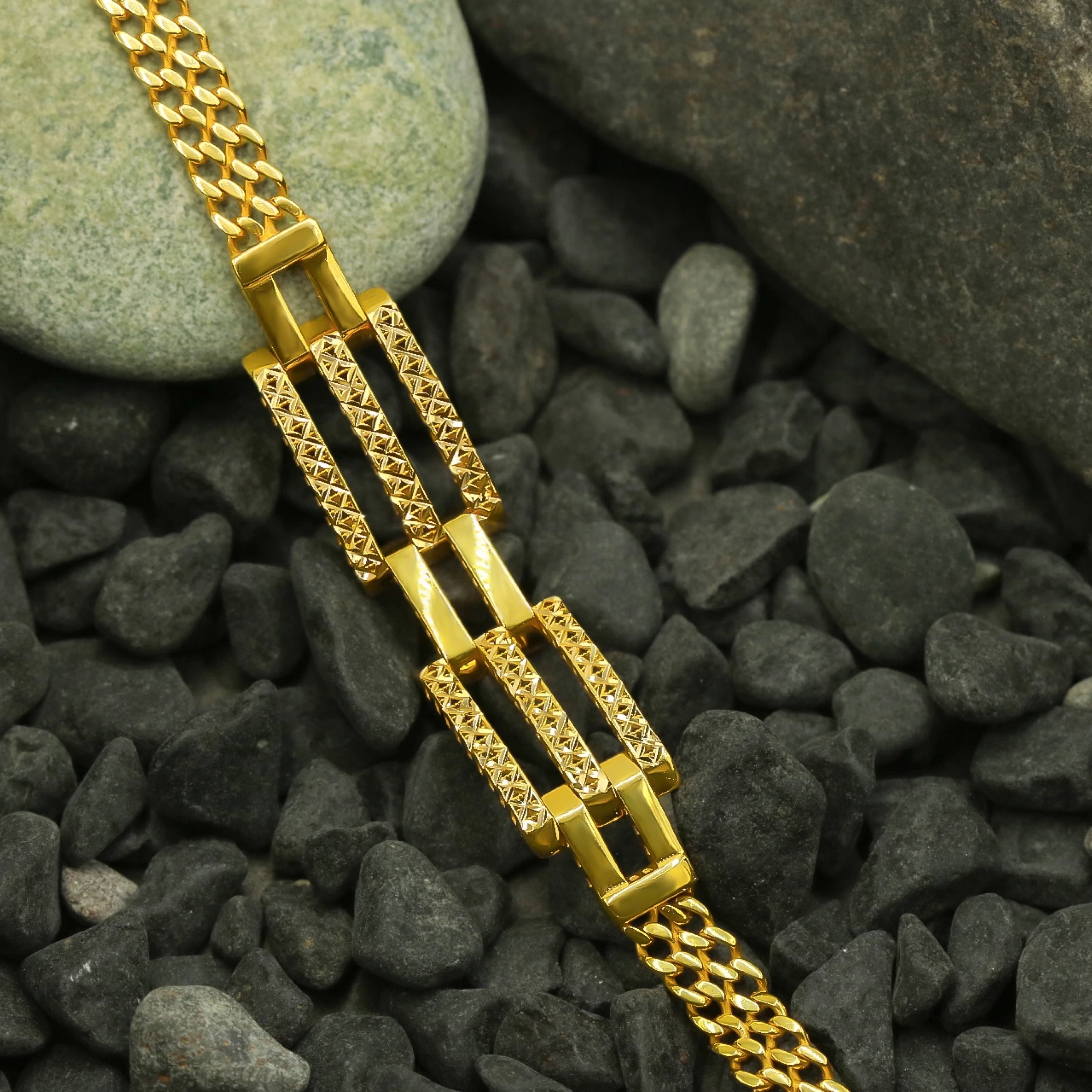 22 Ayar Kaburga Altın Bileklik