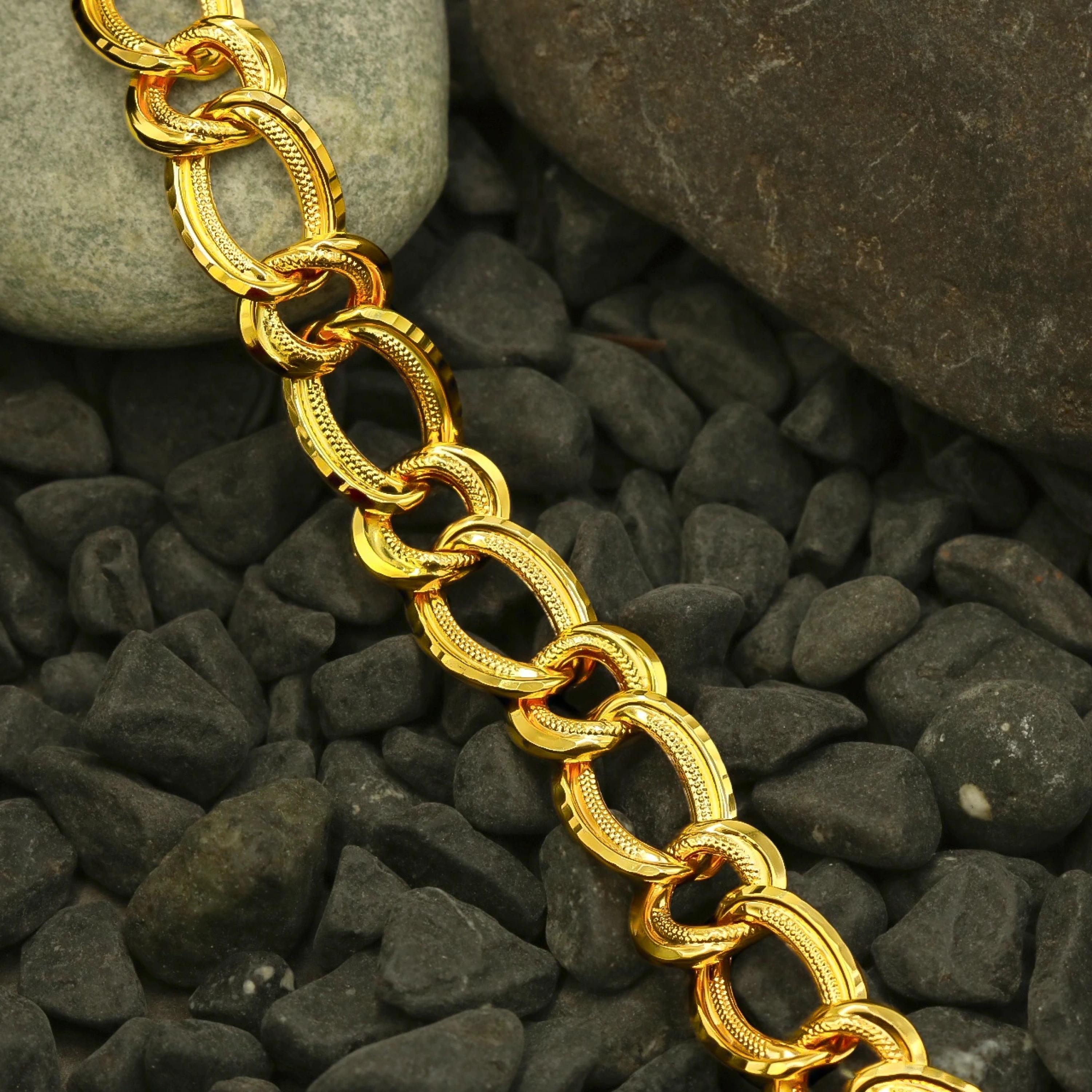 Halka 14 Ayar Altın Bileklik