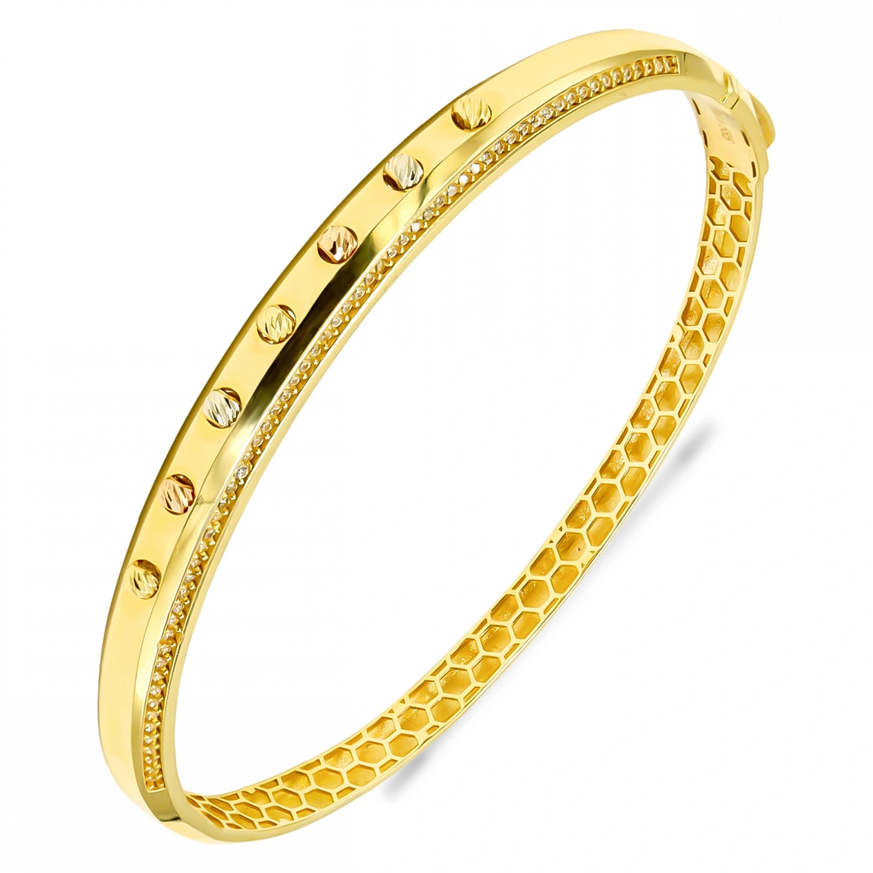 Saat Kordonlu 14 Ayar Kelepçe Bilezik