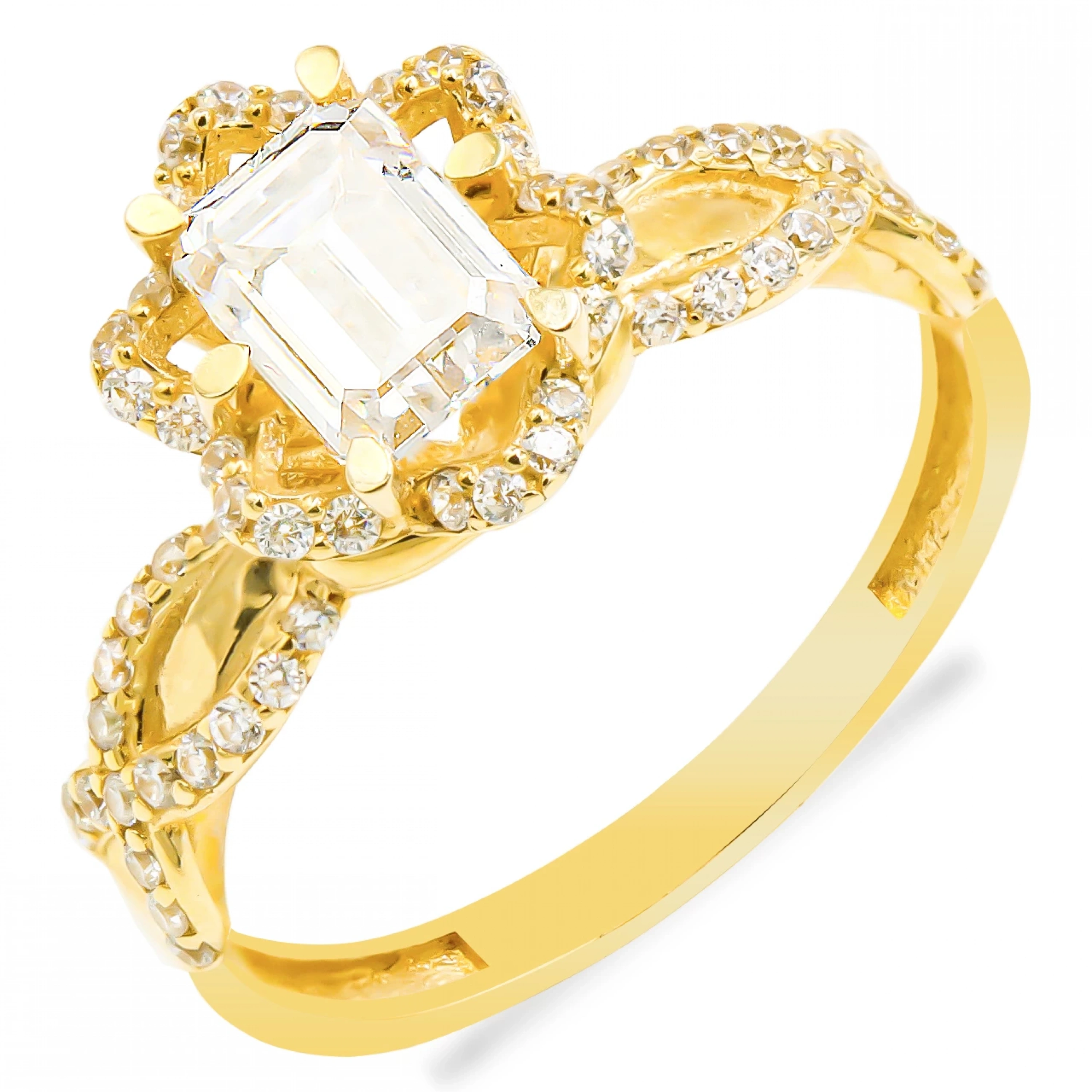 Vintage Baget 14 Ayar Altın Yüzük