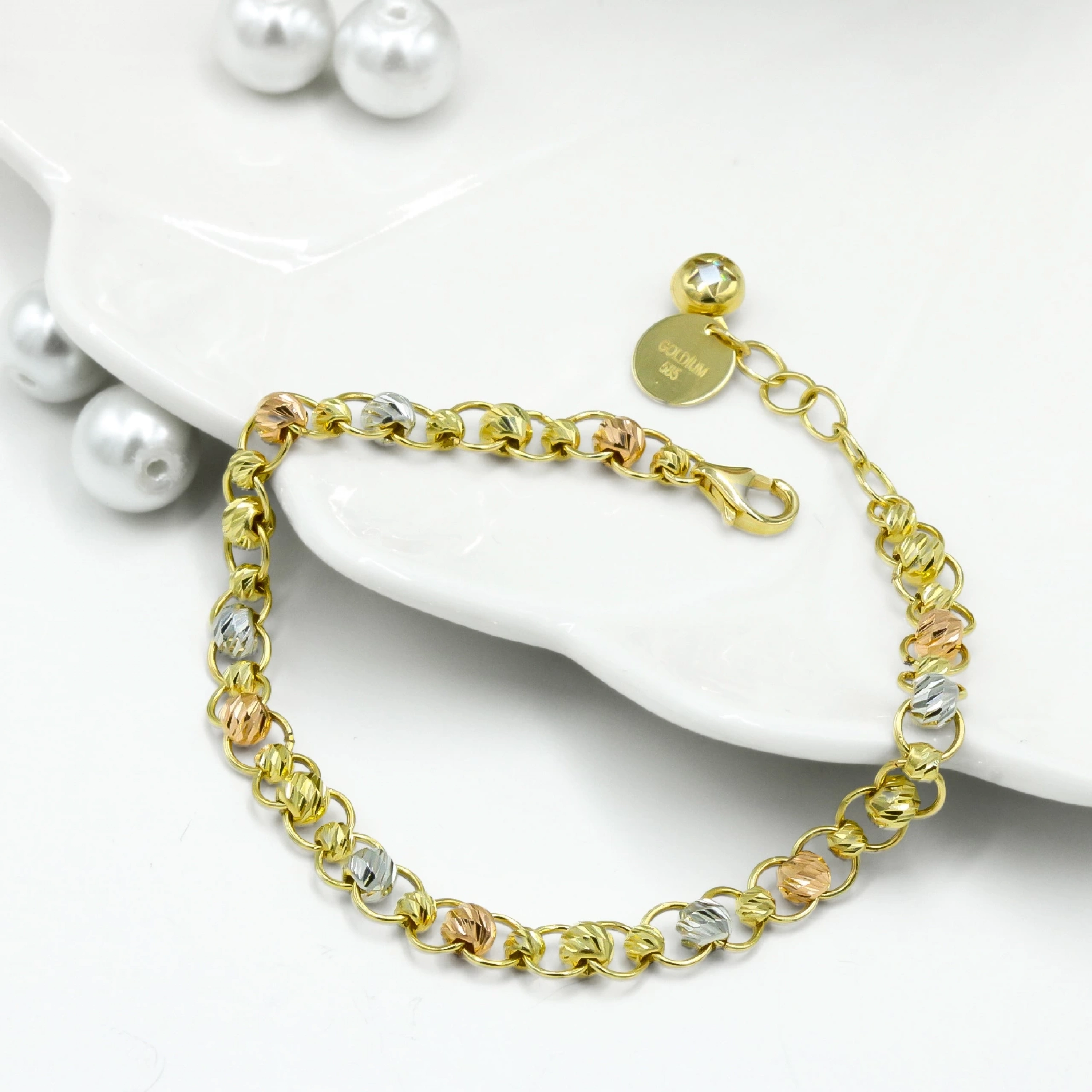 Vintage Dorika 14 Ayar Altın Bileklik