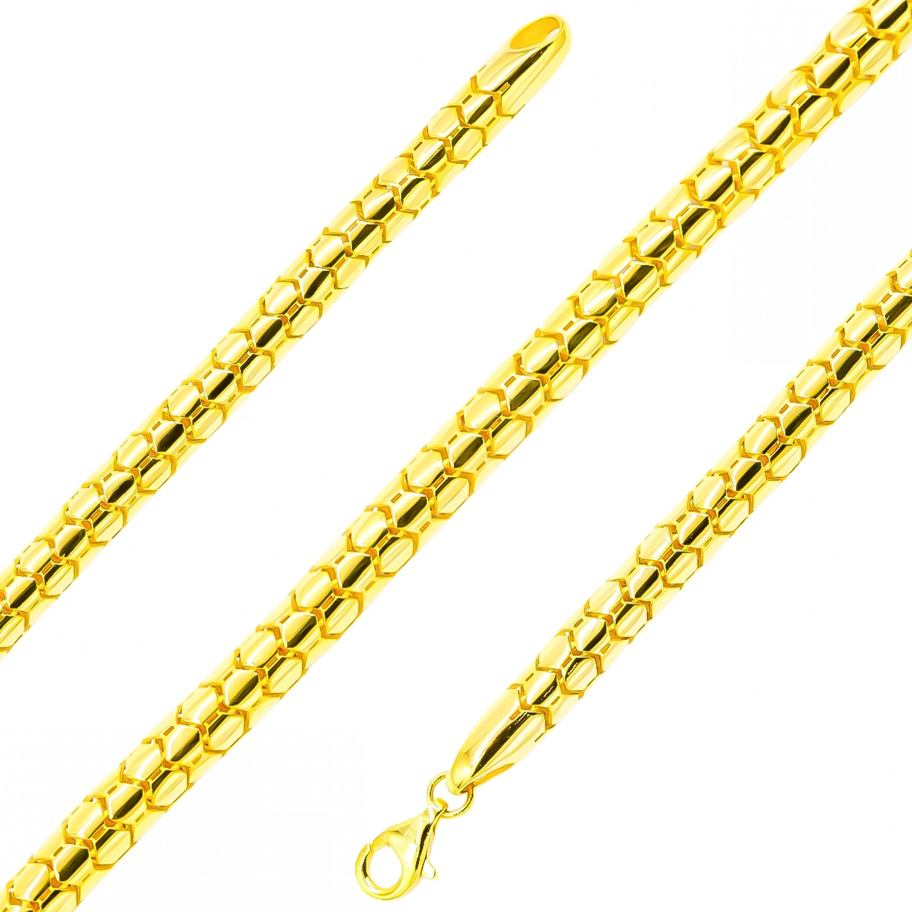 Yılan Derisi 14 Ayar Altın Bileklik