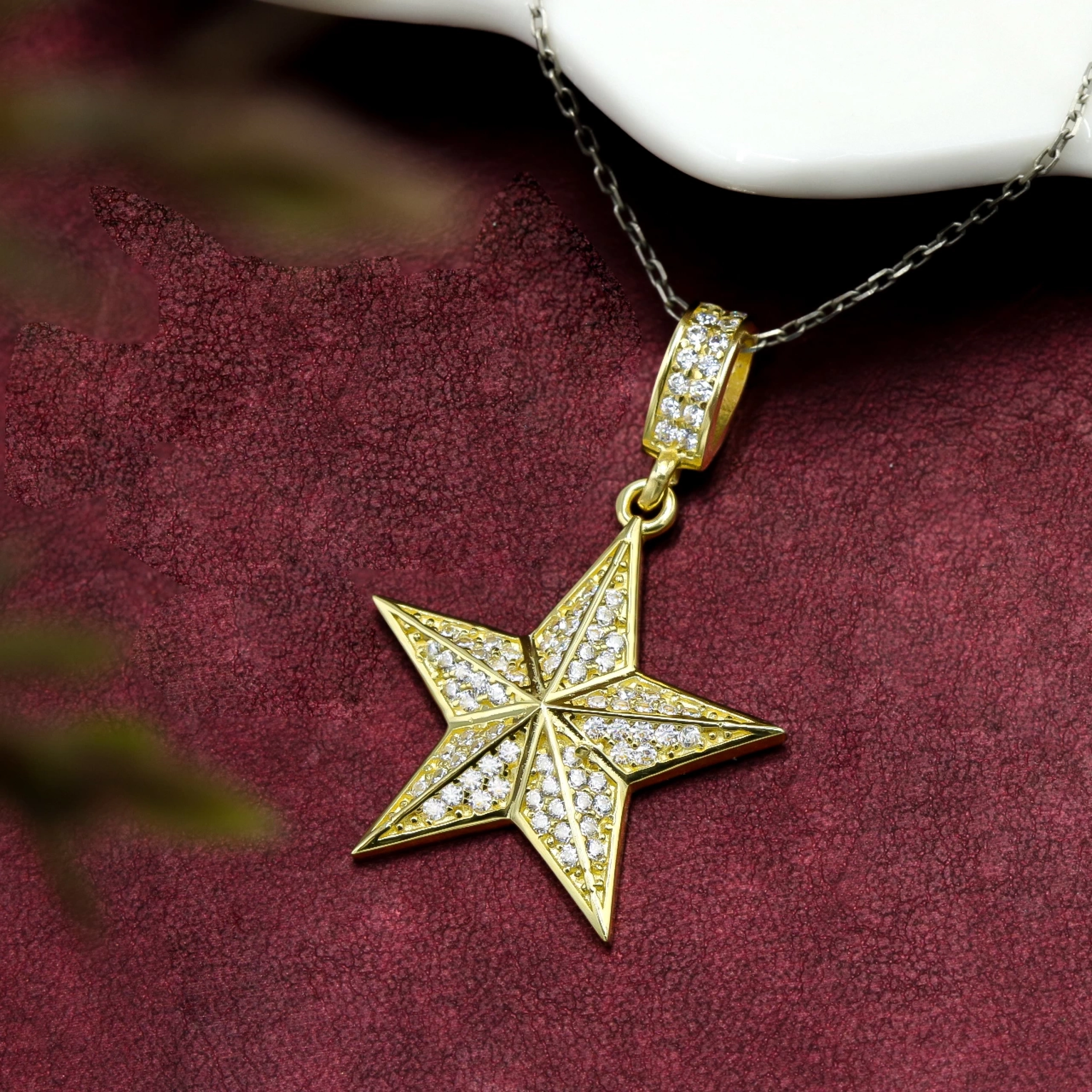 Yıldız 14 Ayar Altın Kolye Ucu