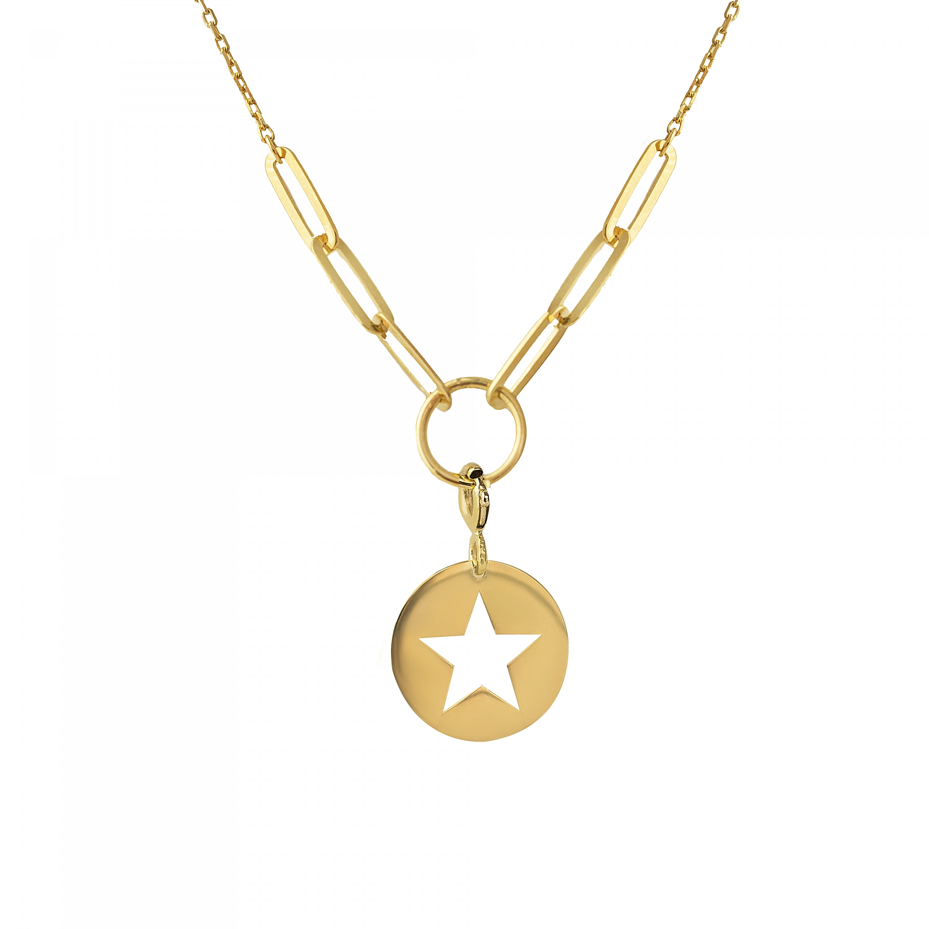 Yıldız Model 14 Ayar Altın Kolye