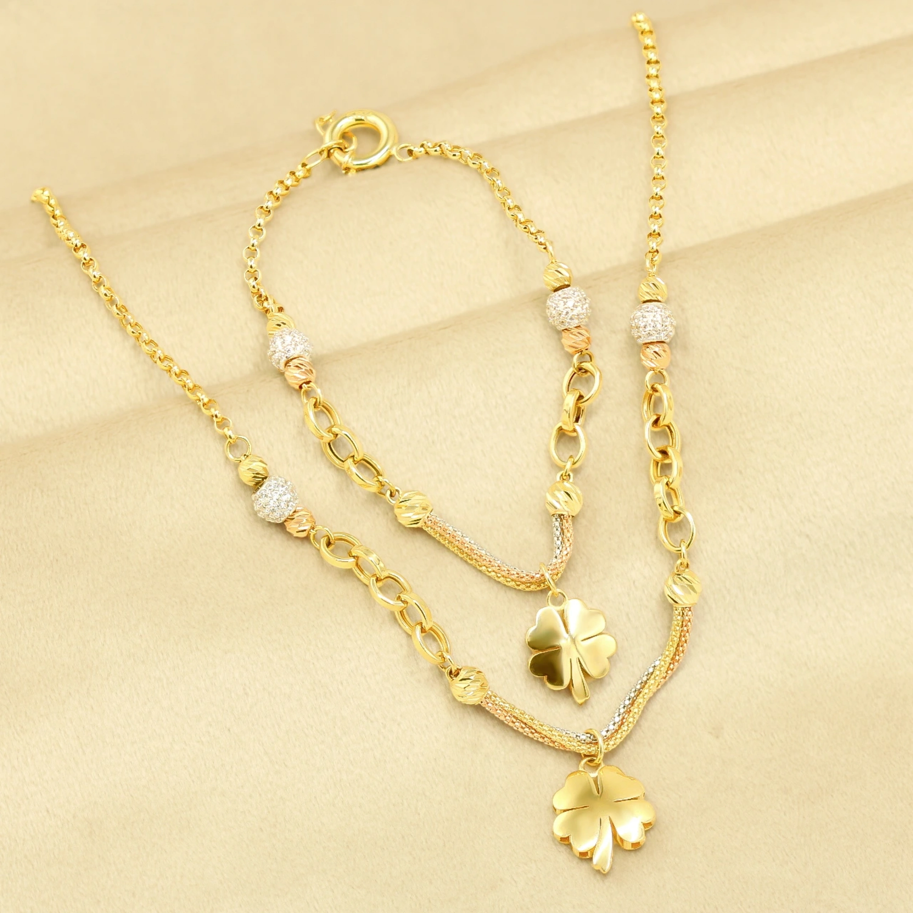 Yoncalı 14 Ayar Altın Mini Set