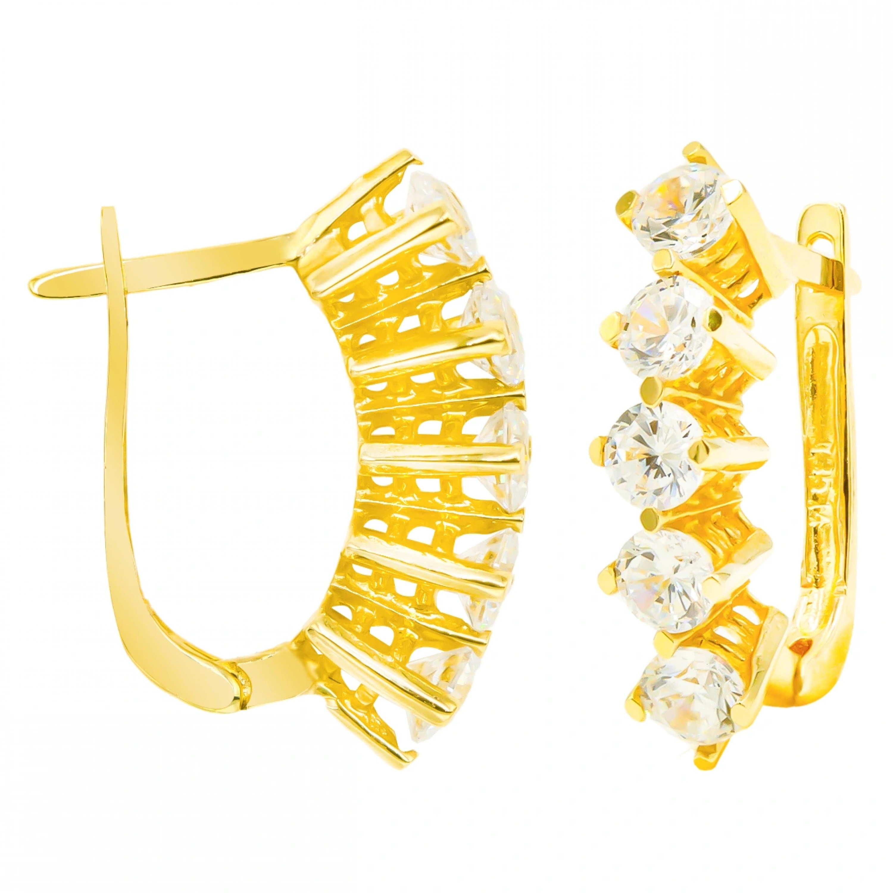 Beştaş 14 Ayar Klipsli Altın Küpe