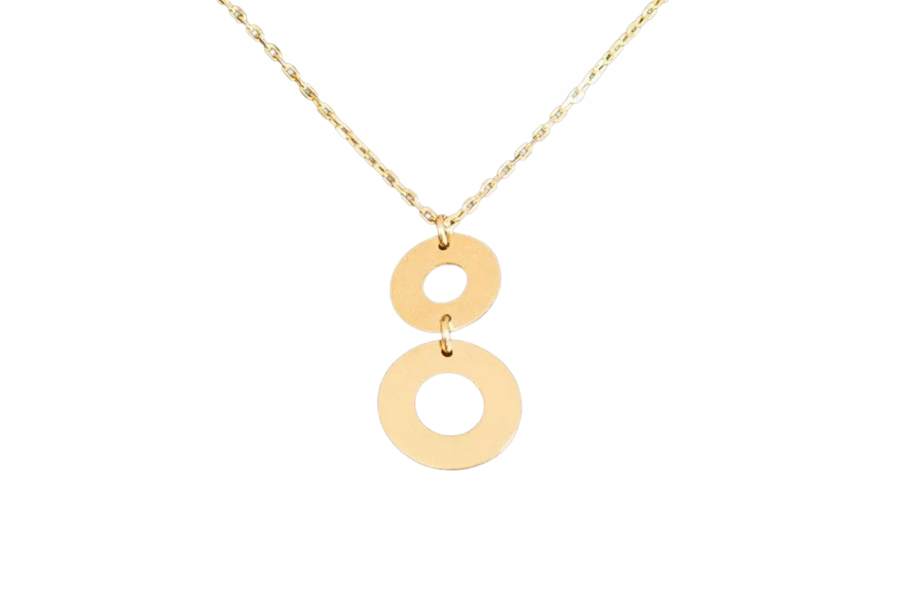 Yuvarlak Model 14 Ayar Altın Kolye