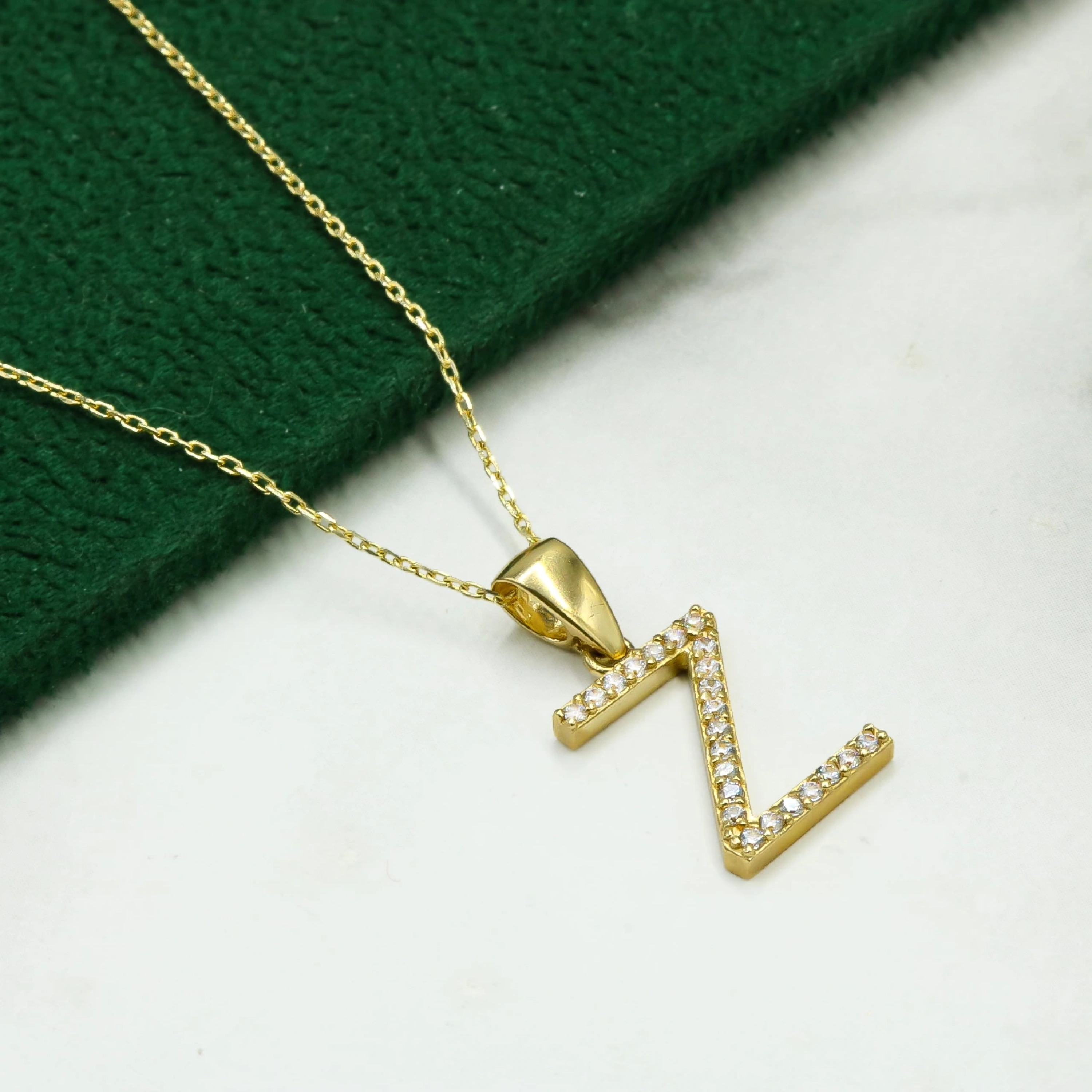 Z Harfi 14 Ayar Altın Kolye Ucu