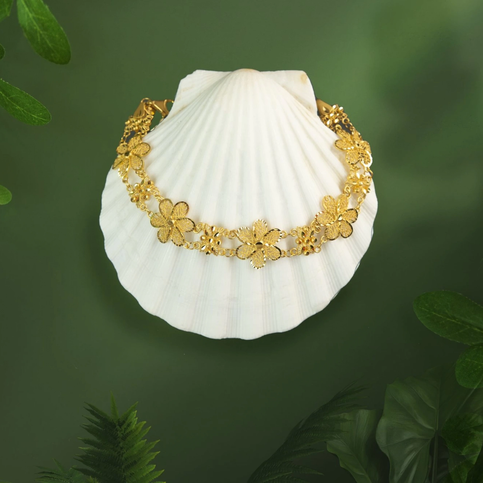 Papatya 22 Ayar Altın Bileklik