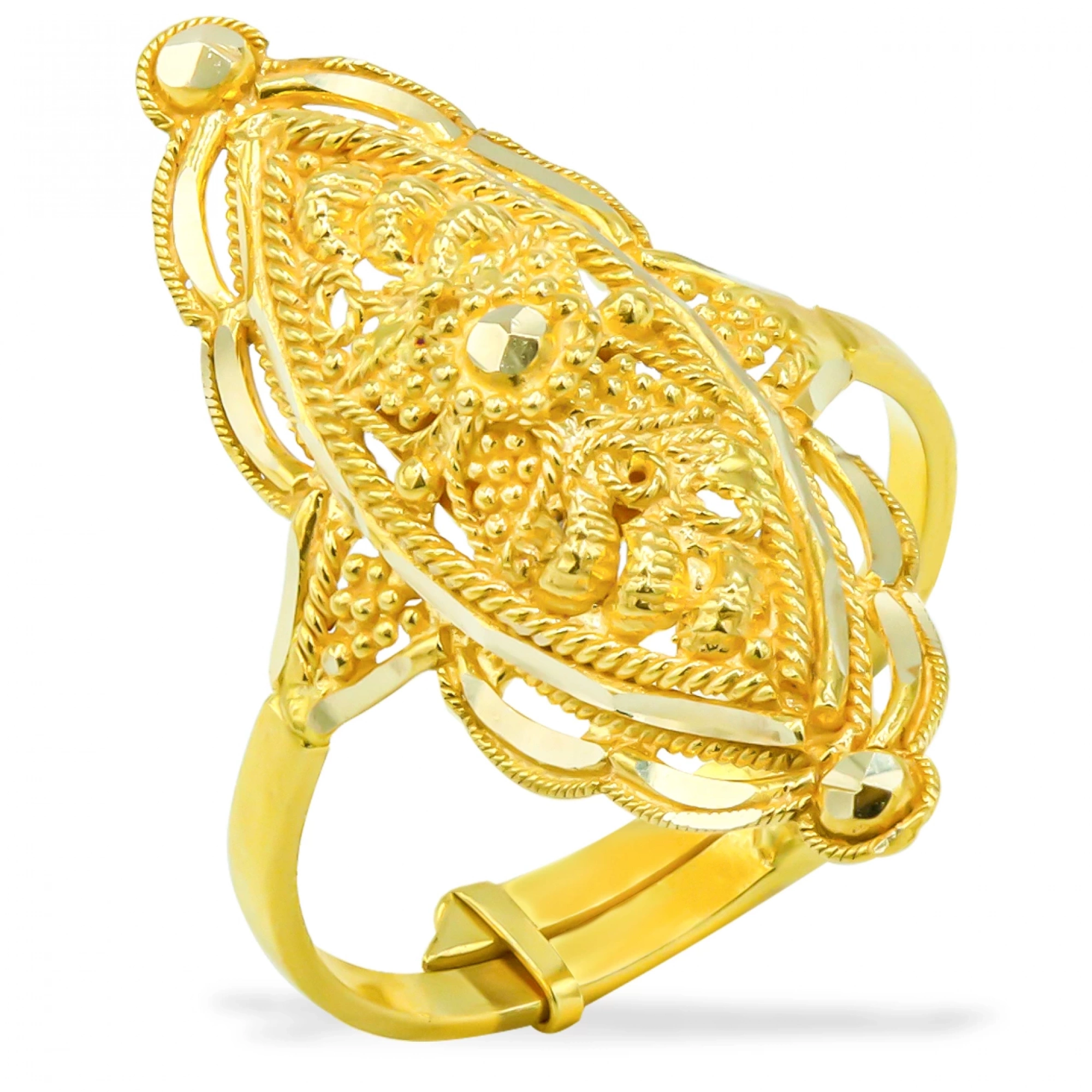 14 Ayar Altın Hint Yüzük