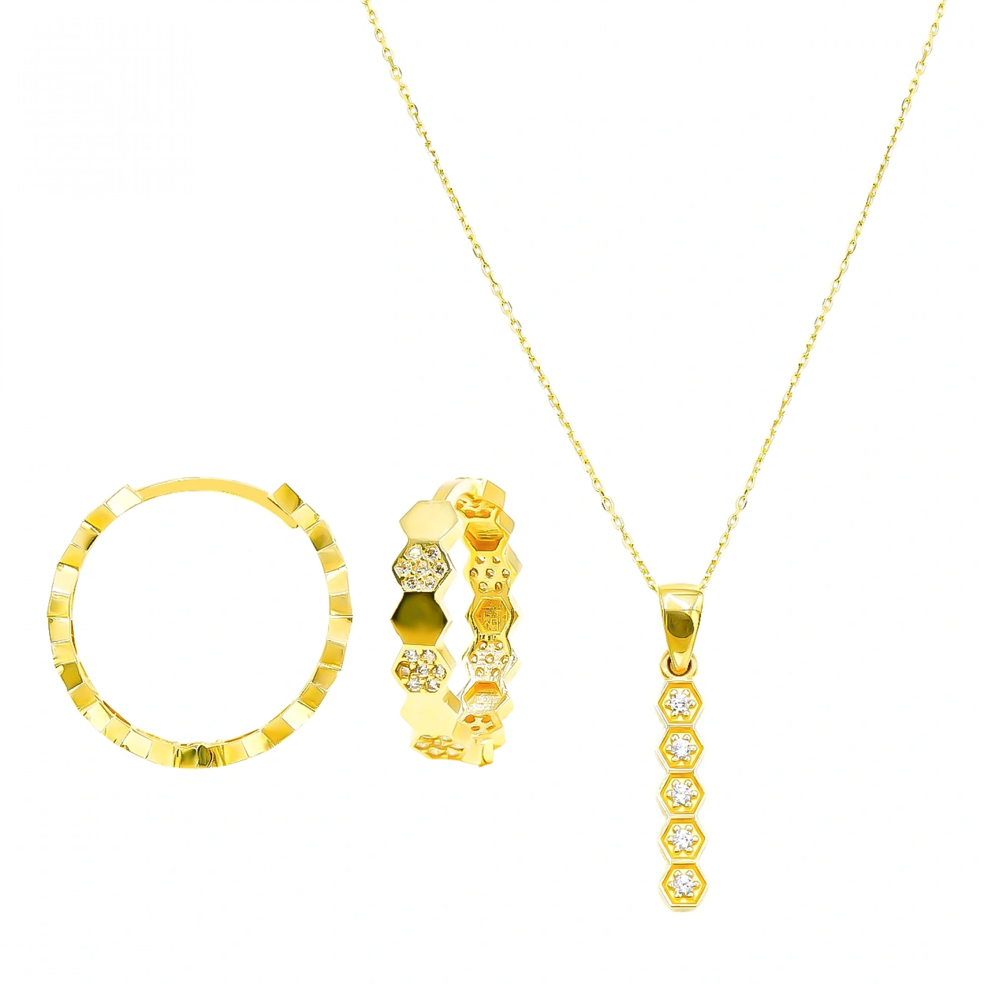 14 Ayar Altın Petek  Mini Set