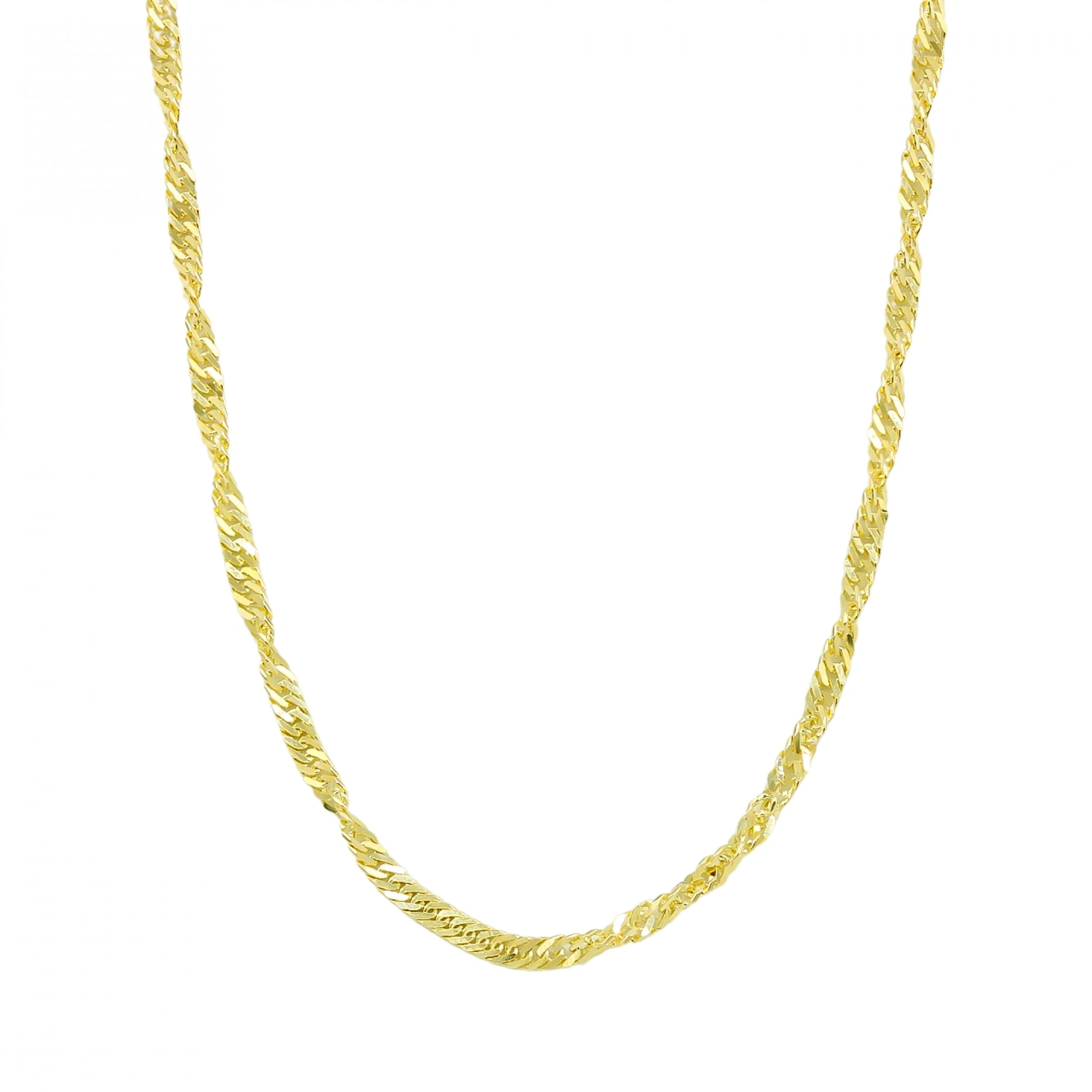 14 Ayar Singapur Zincir - 45 Cm.