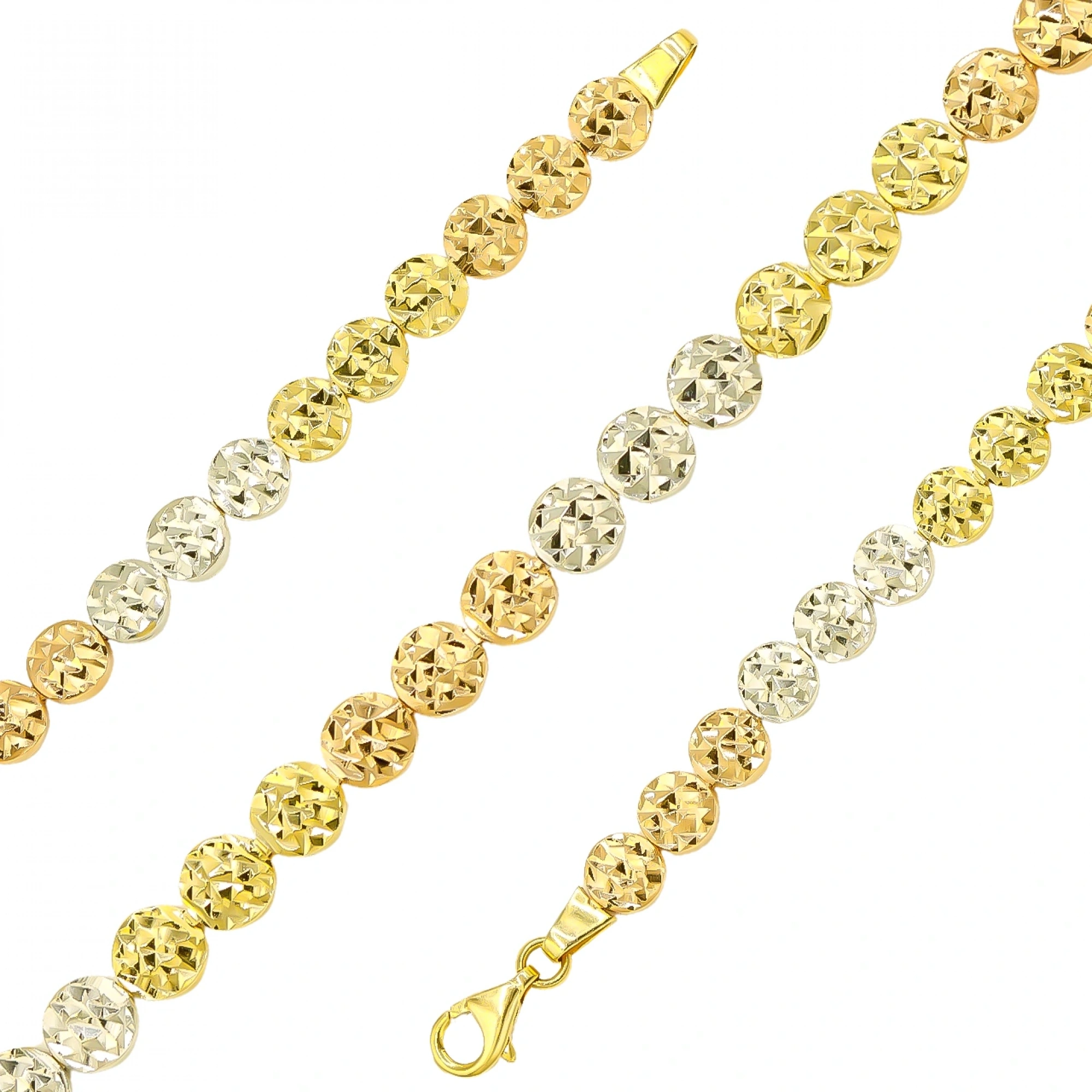 3 Renkli 14 Ayar Altın Bileklik